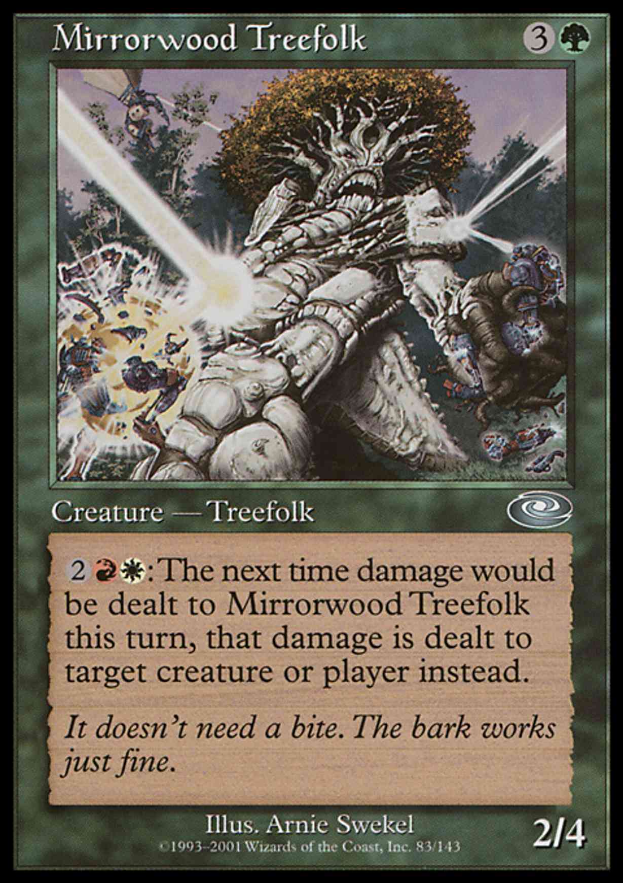 Mirrorwood Treefolk magic card front