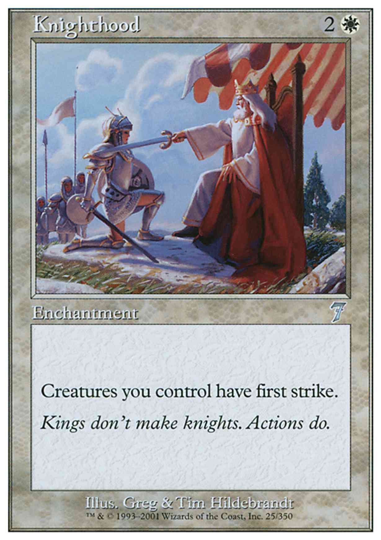 Knighthood magic card front