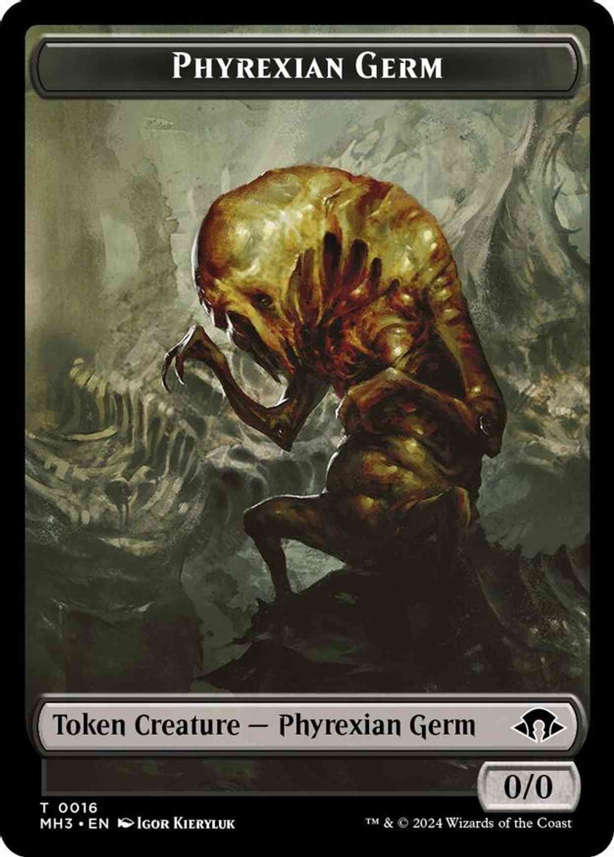 Phyrexian Germ // Phyrexian Golem Double-Sided Token magic card front