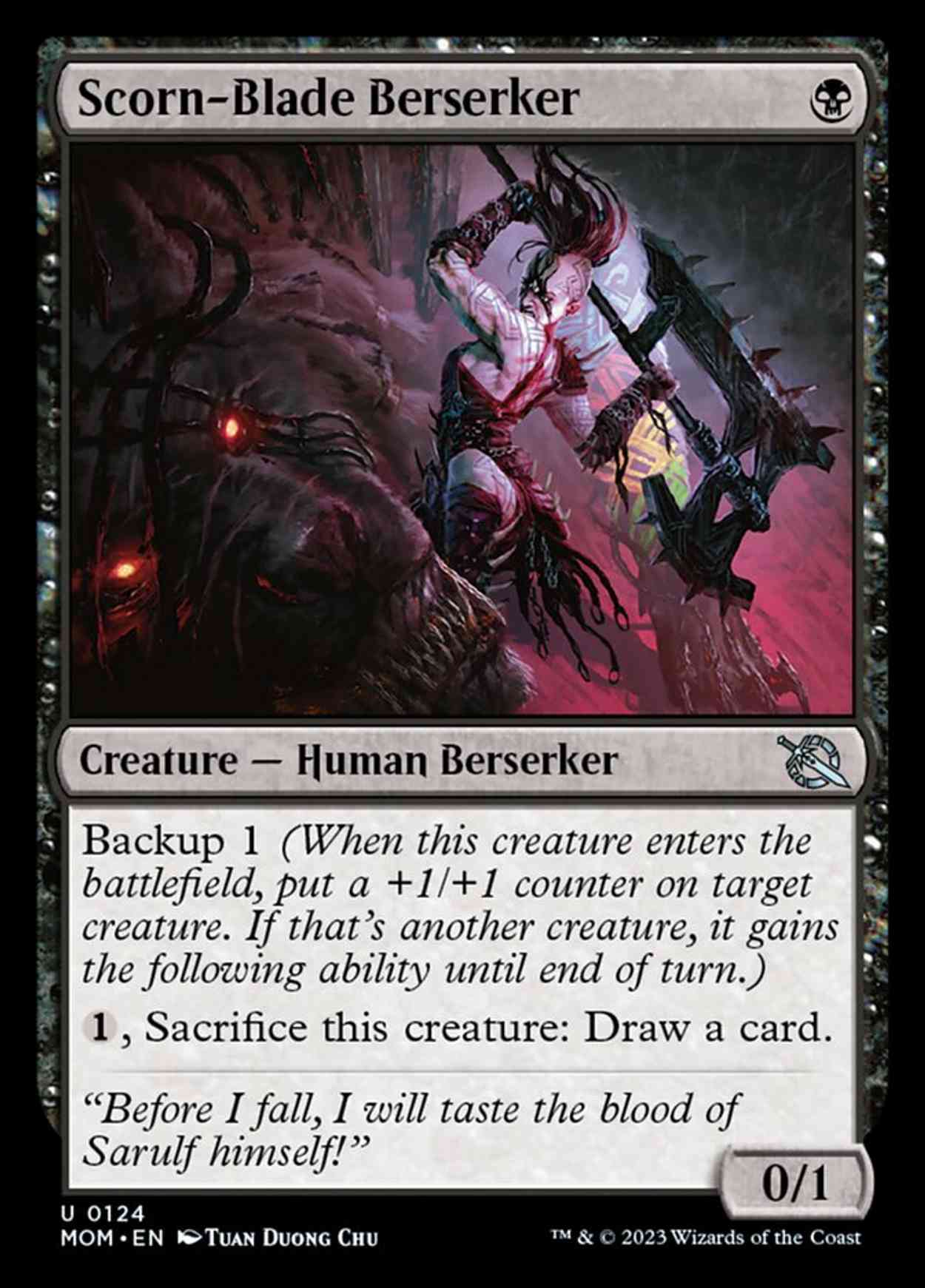 Scorn-Blade Berserker magic card front