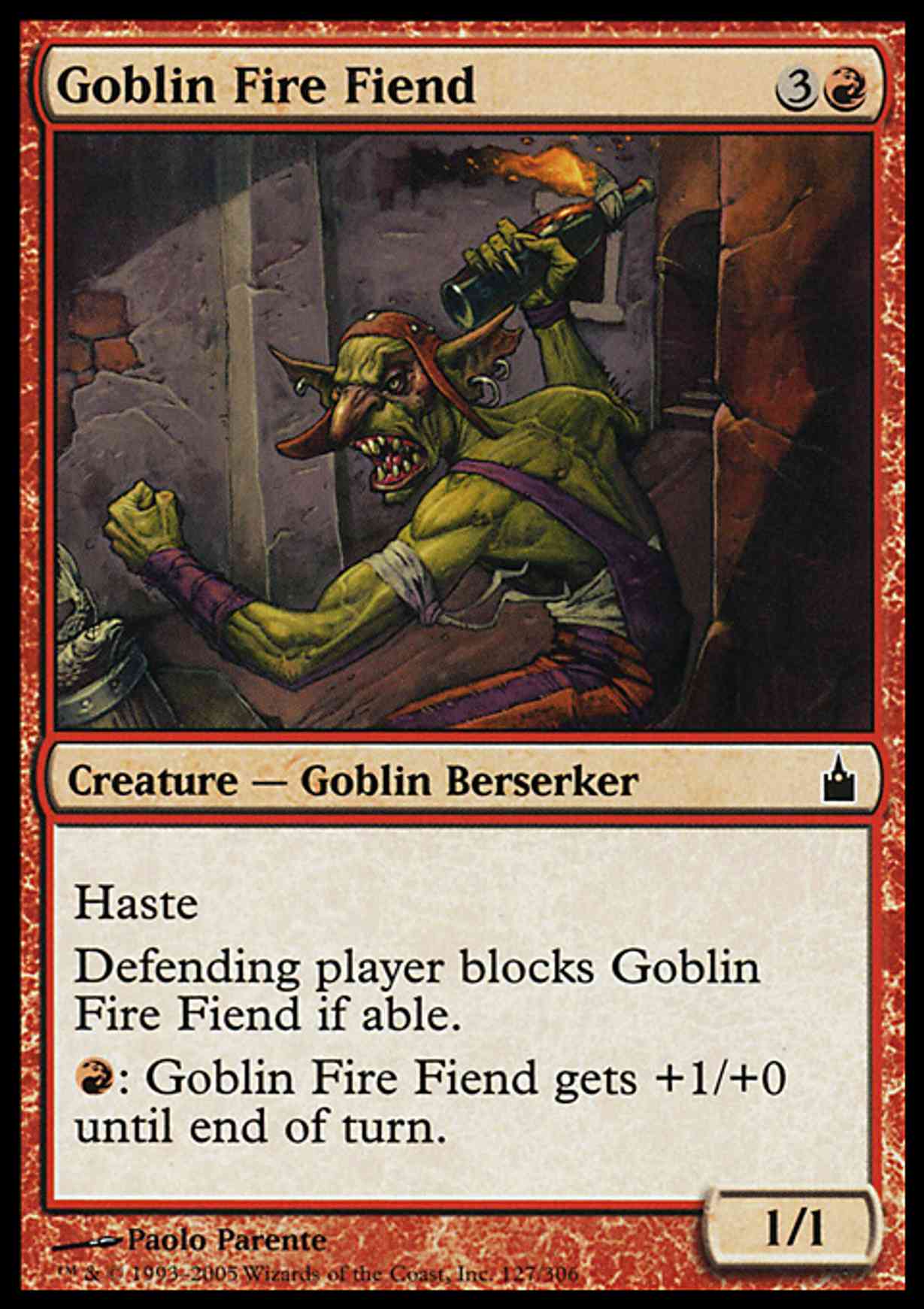 Goblin Fire Fiend magic card front