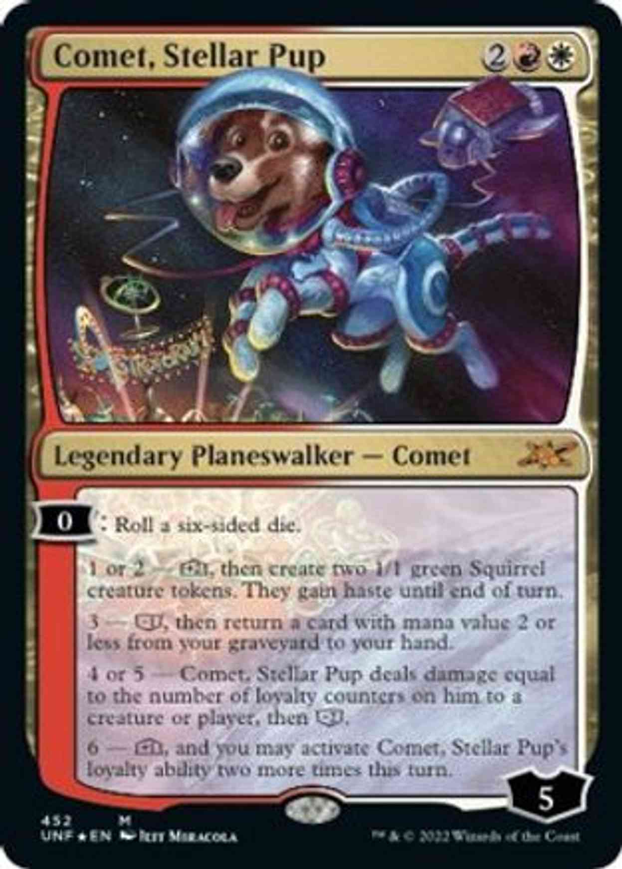 Comet, Stellar Pup (Galaxy Foil) magic card front