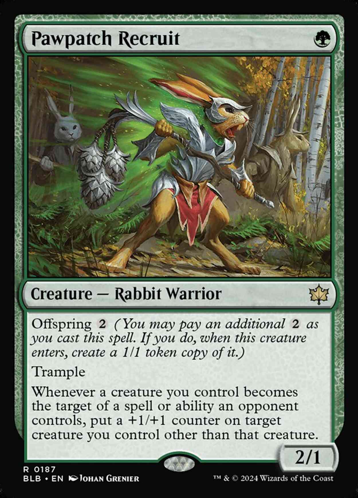 Pawpatch Recruit magic card front