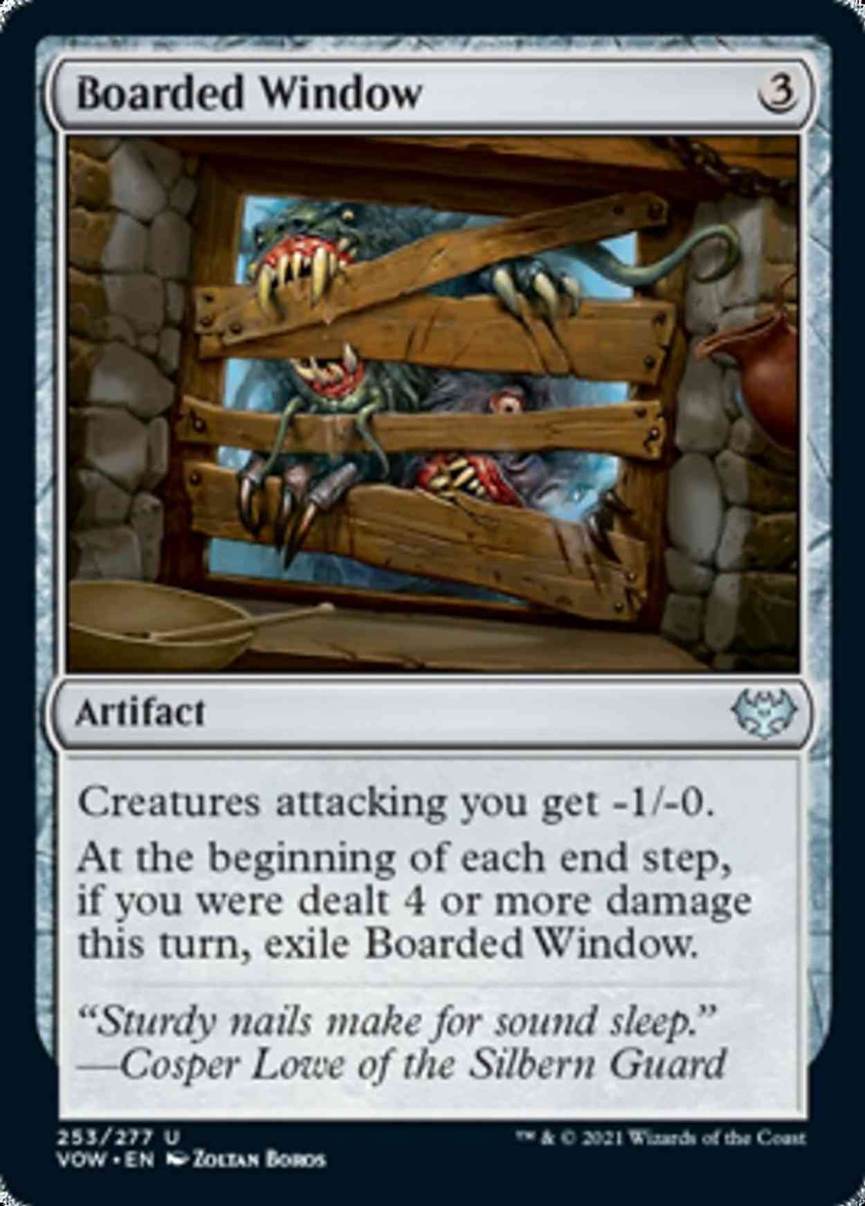 Boarded Window magic card front