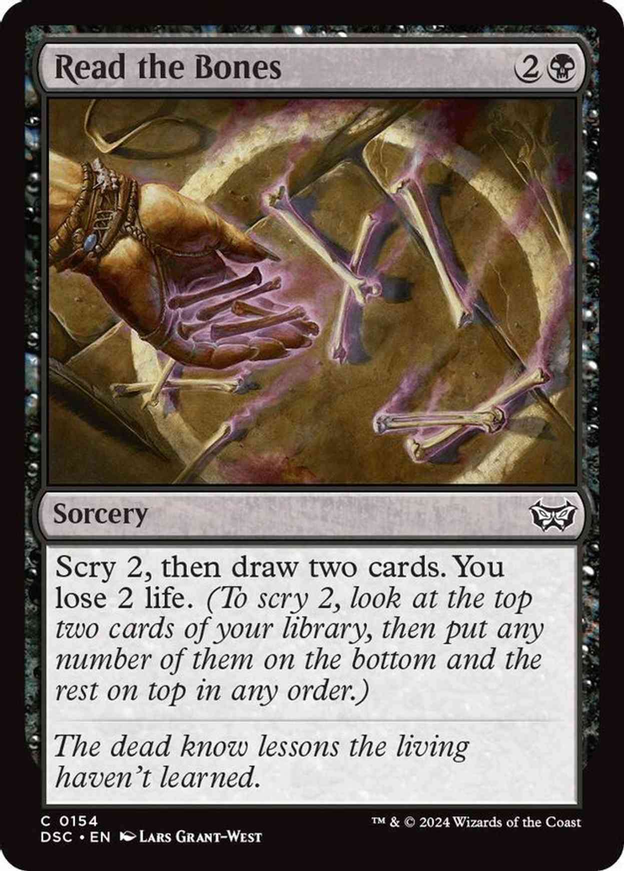 Read the Bones magic card front