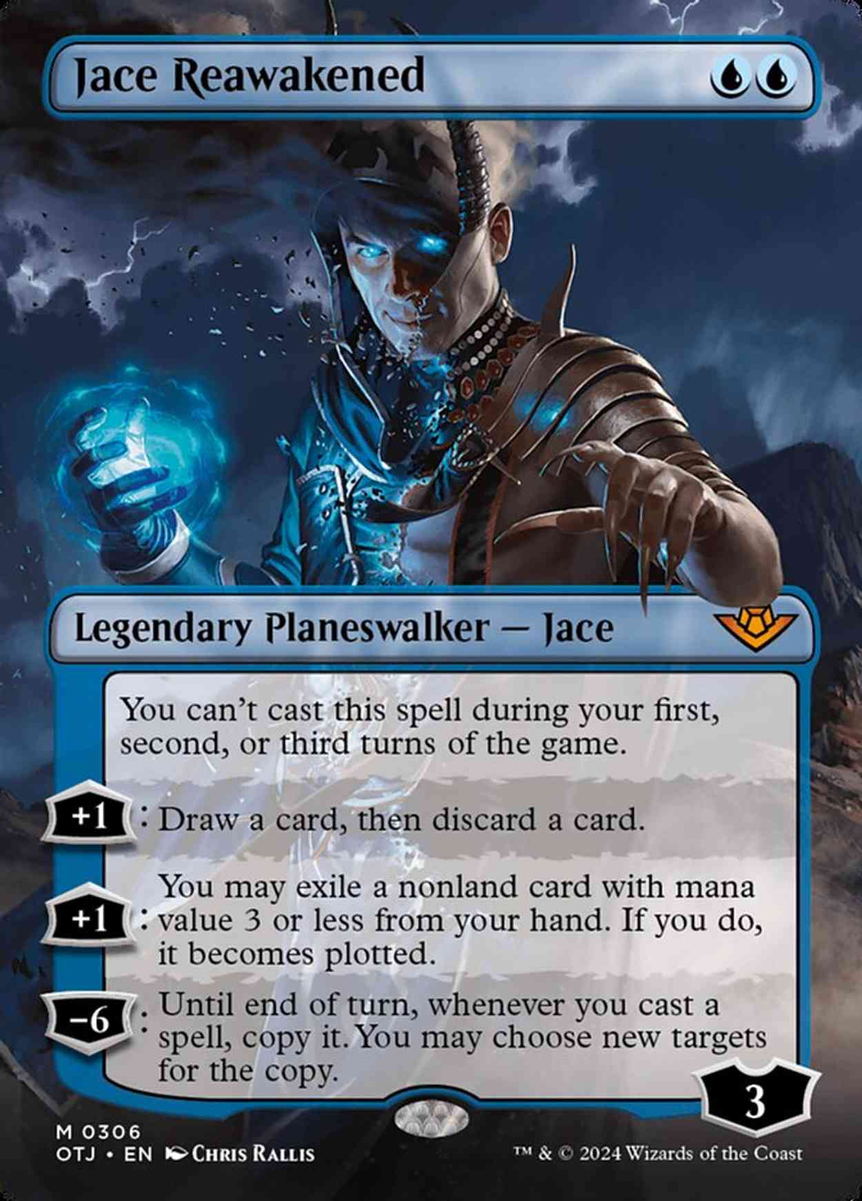 Jace Reawakened (Borderless) magic card front