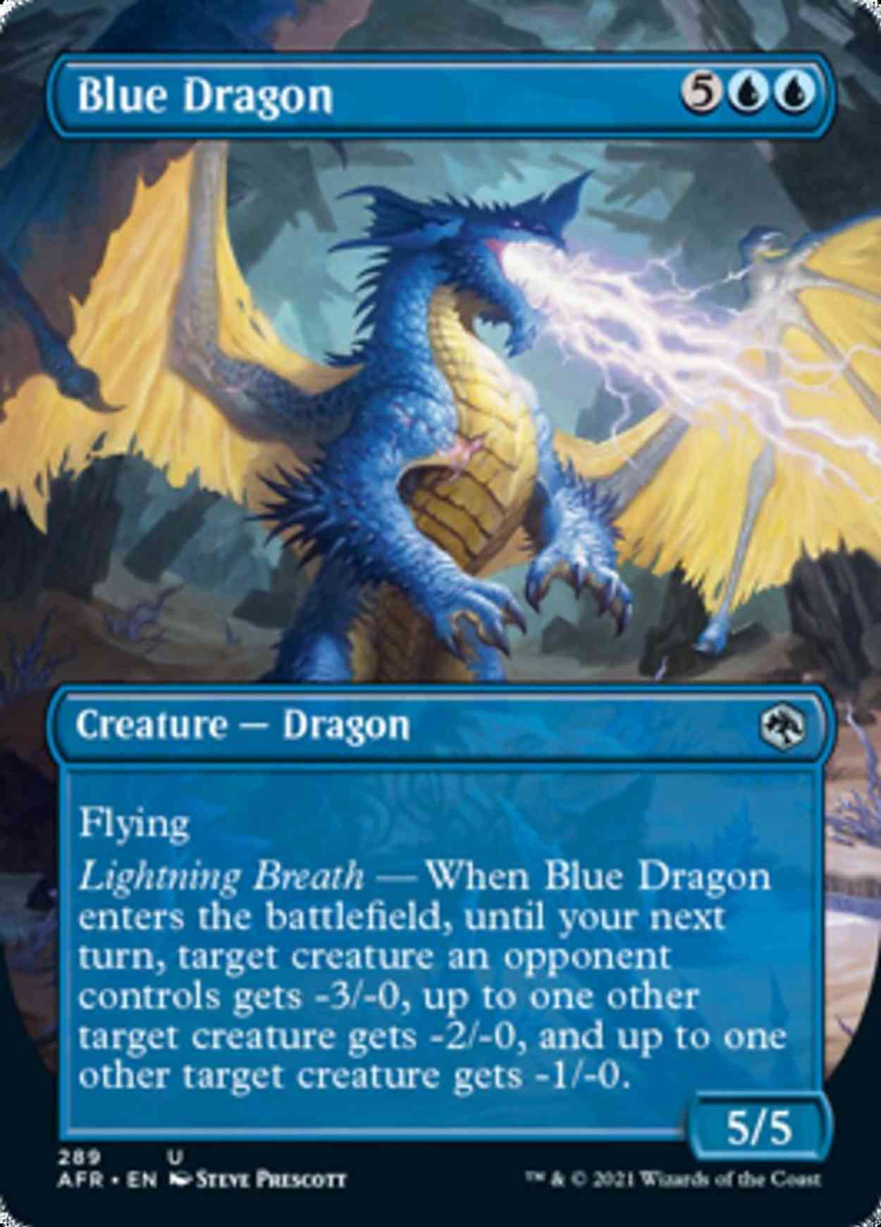 Blue Dragon (Borderless) magic card front