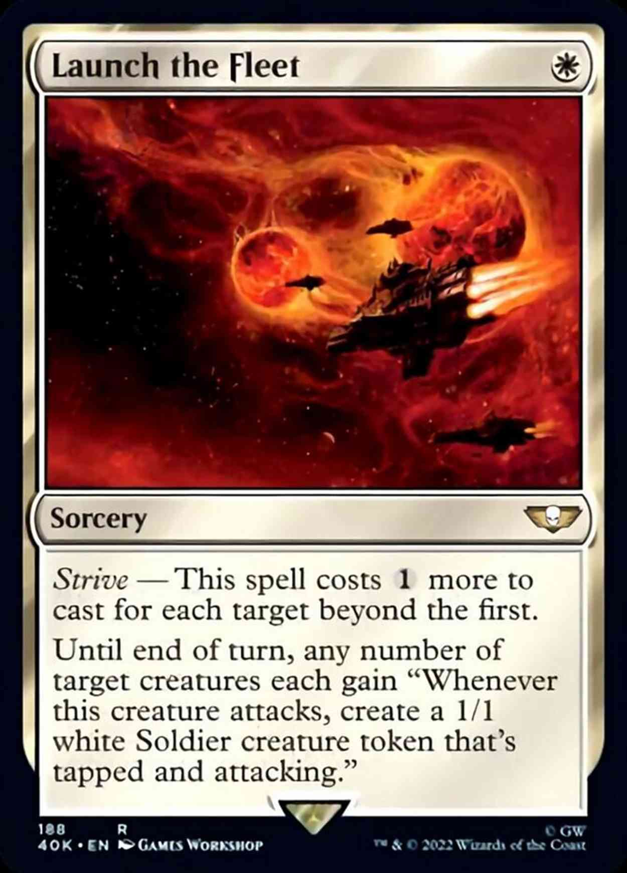 Launch the Fleet magic card front