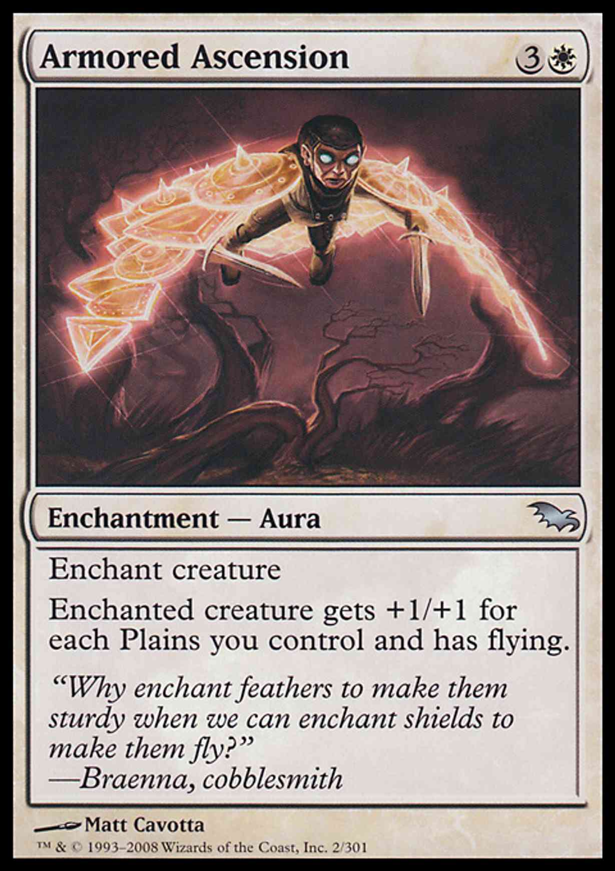 Armored Ascension magic card front