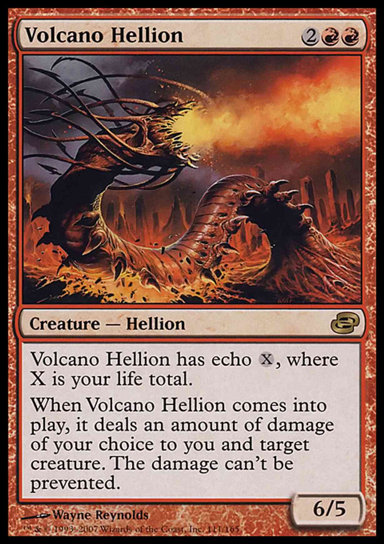 Volcano Hellion magic card front