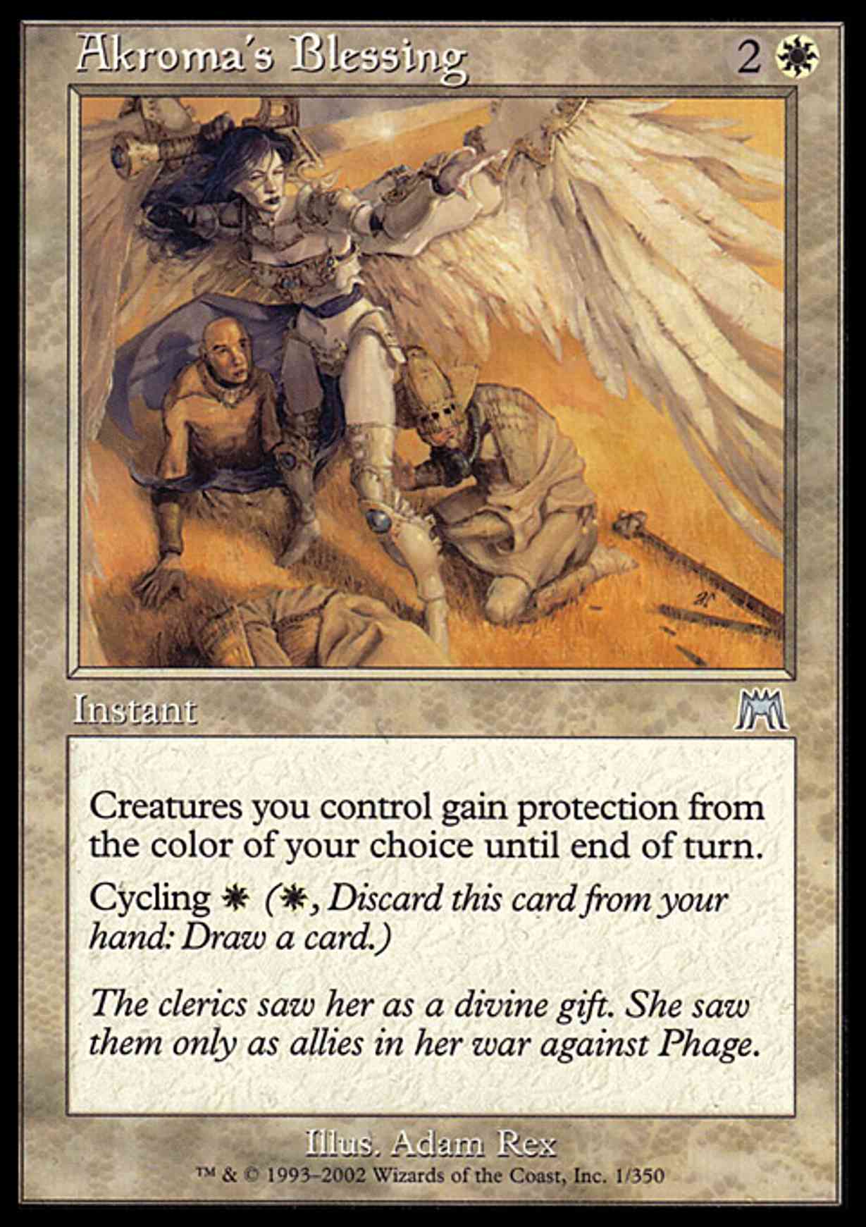 Akroma's Blessing magic card front
