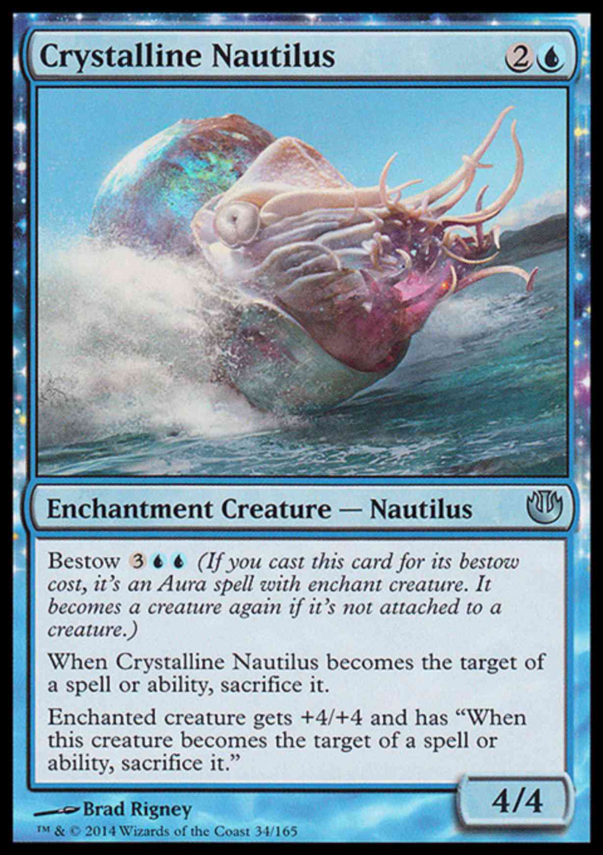 Crystalline Nautilus magic card front