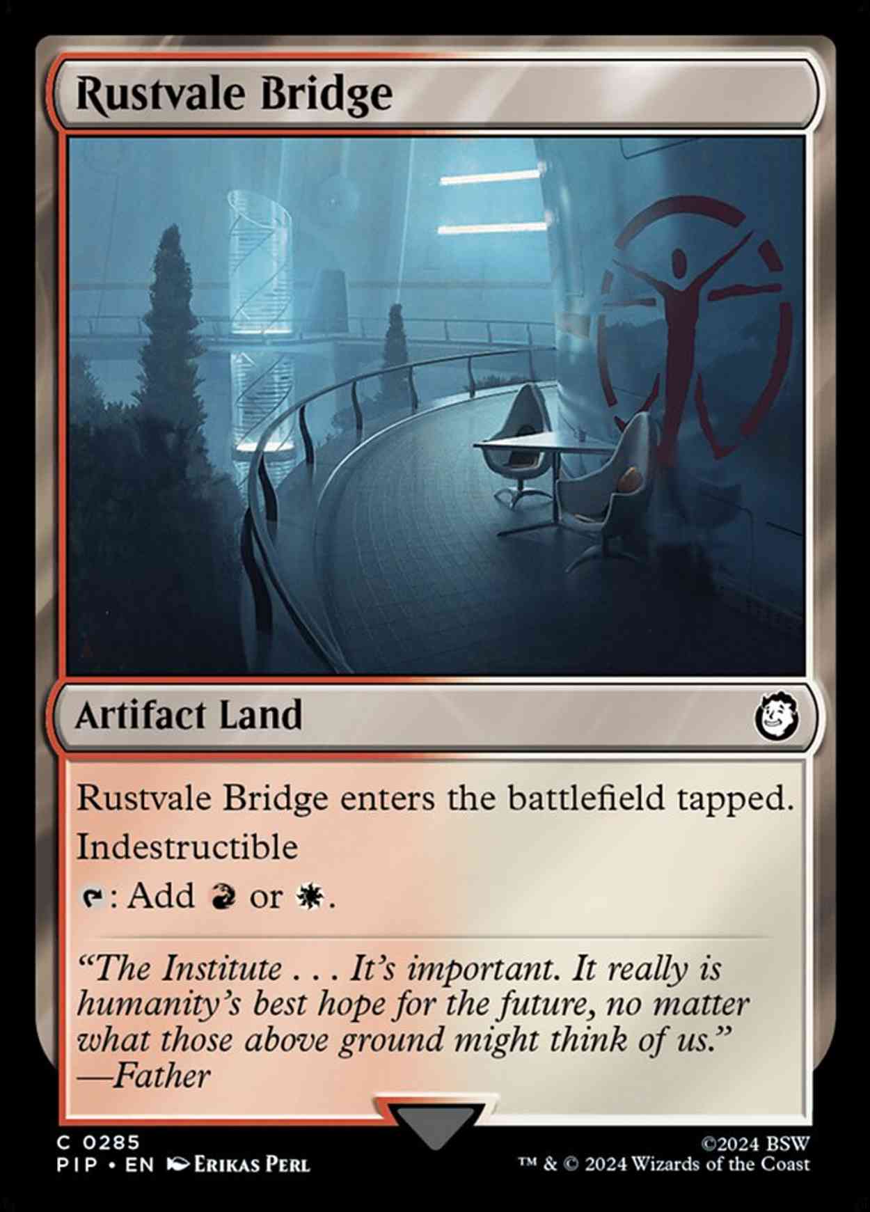 Rustvale Bridge magic card front