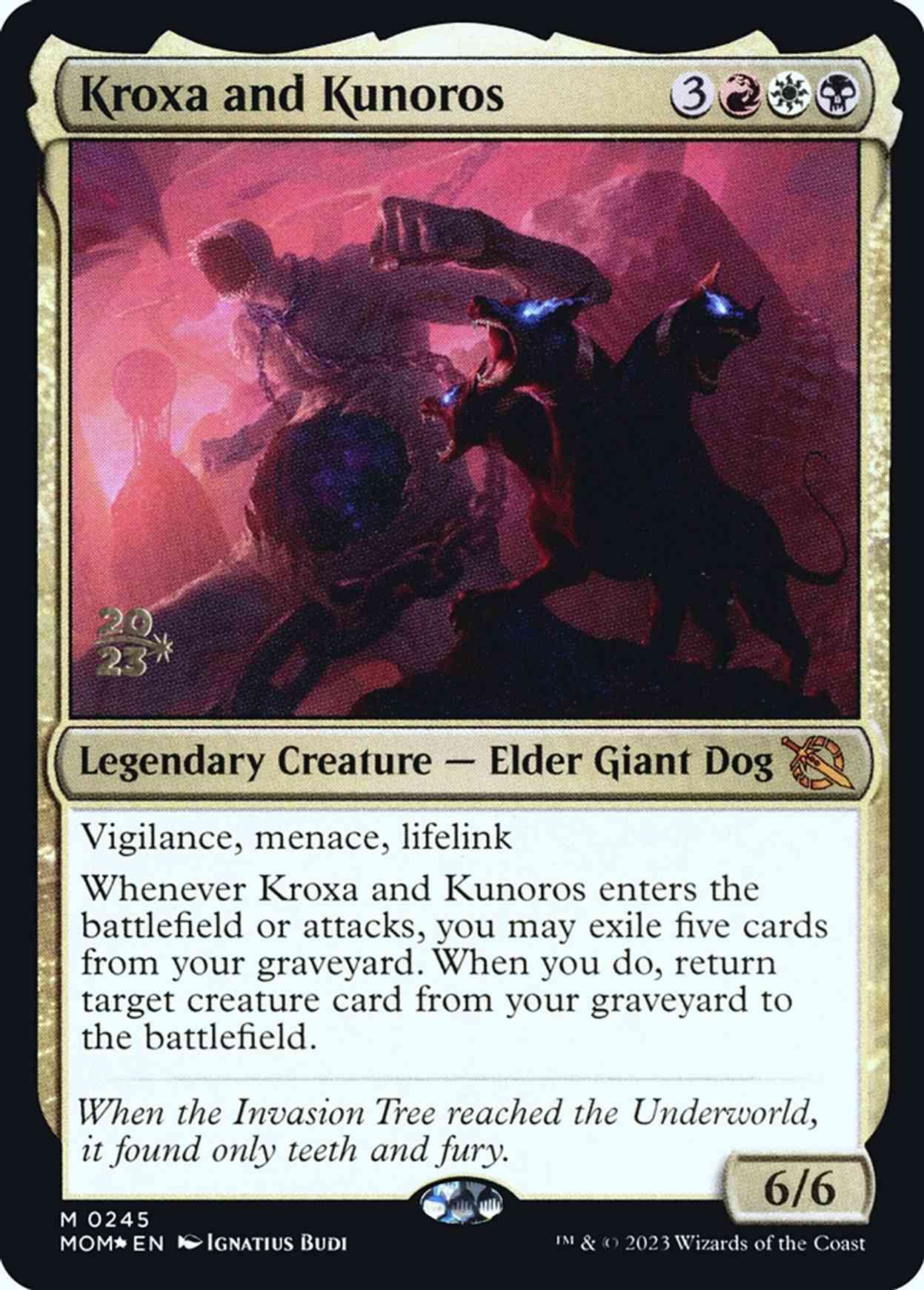 Kroxa and Kunoros magic card front