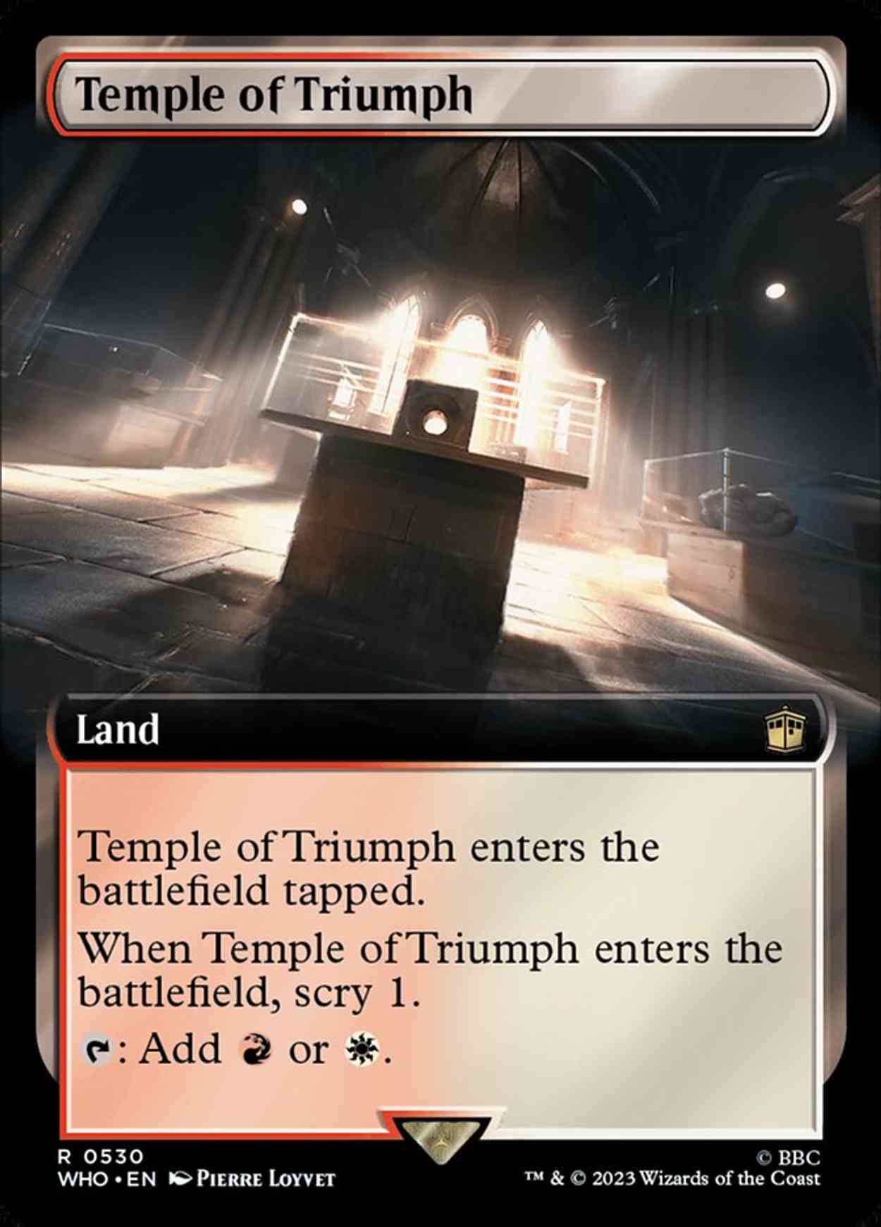 Temple of Triumph (Extended Art) magic card front
