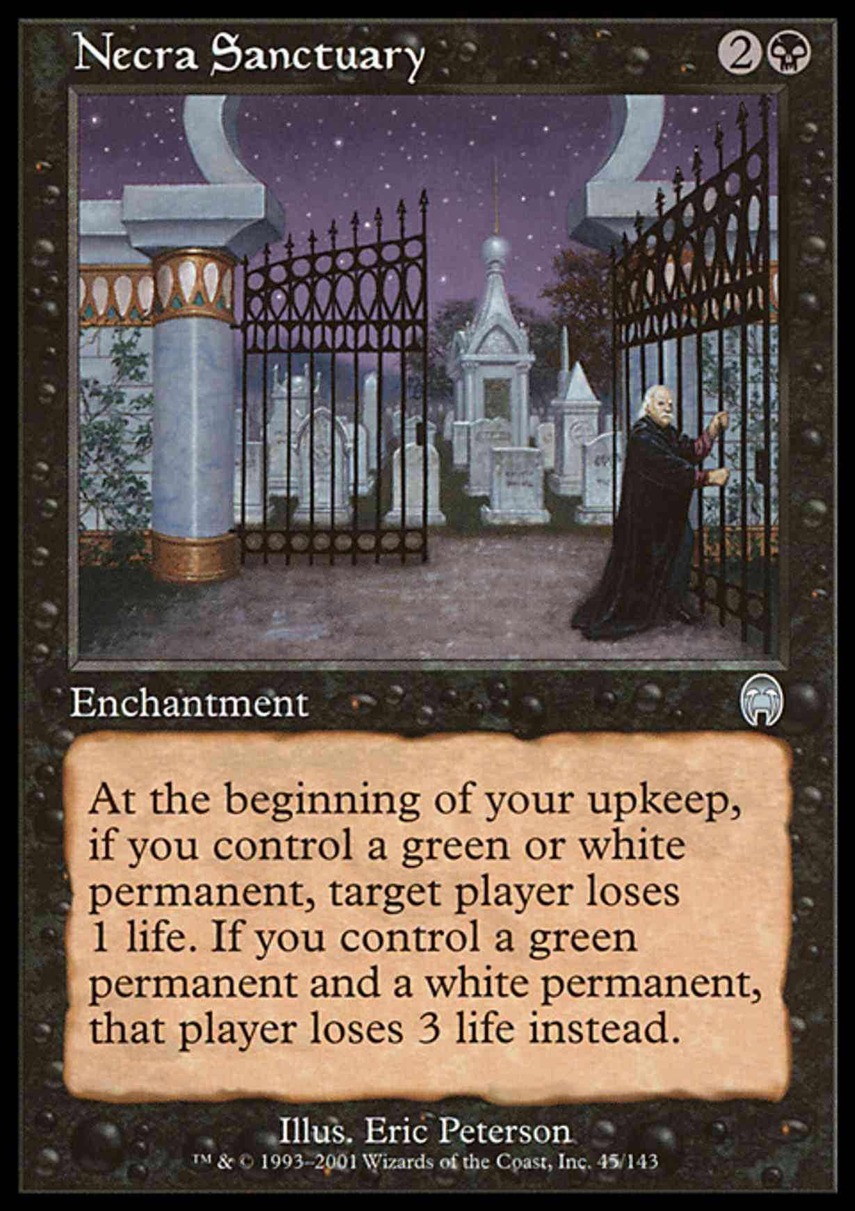 Necra Sanctuary magic card front