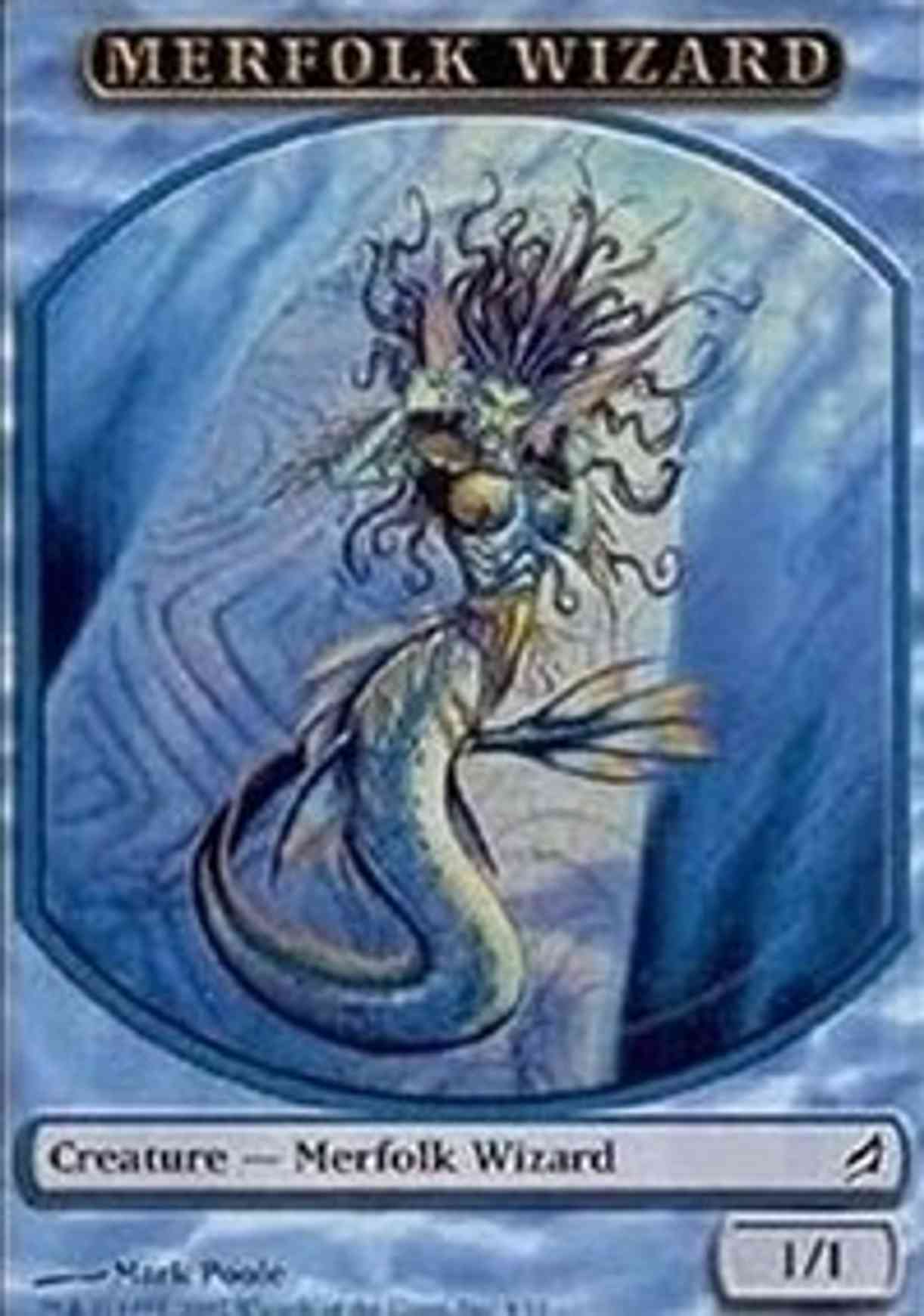 Merfolk Wizard Token magic card front