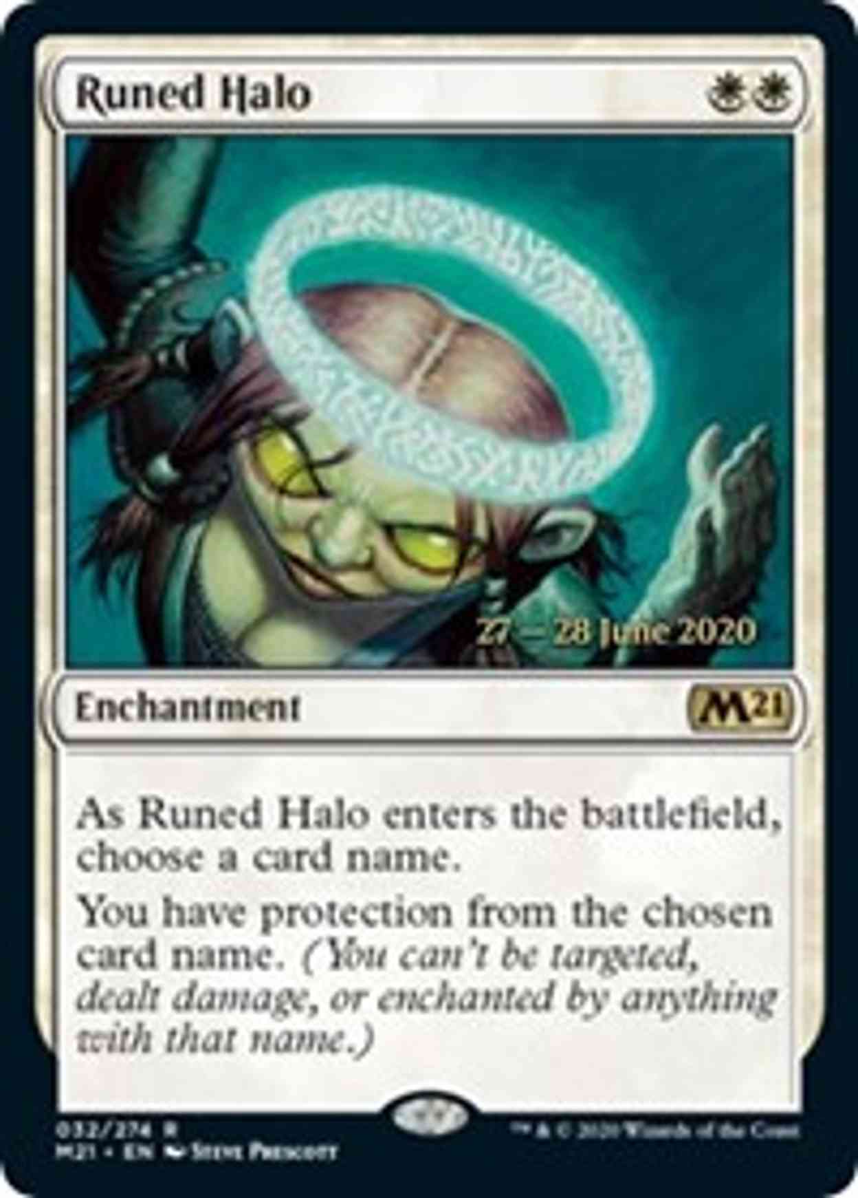 Runed Halo magic card front