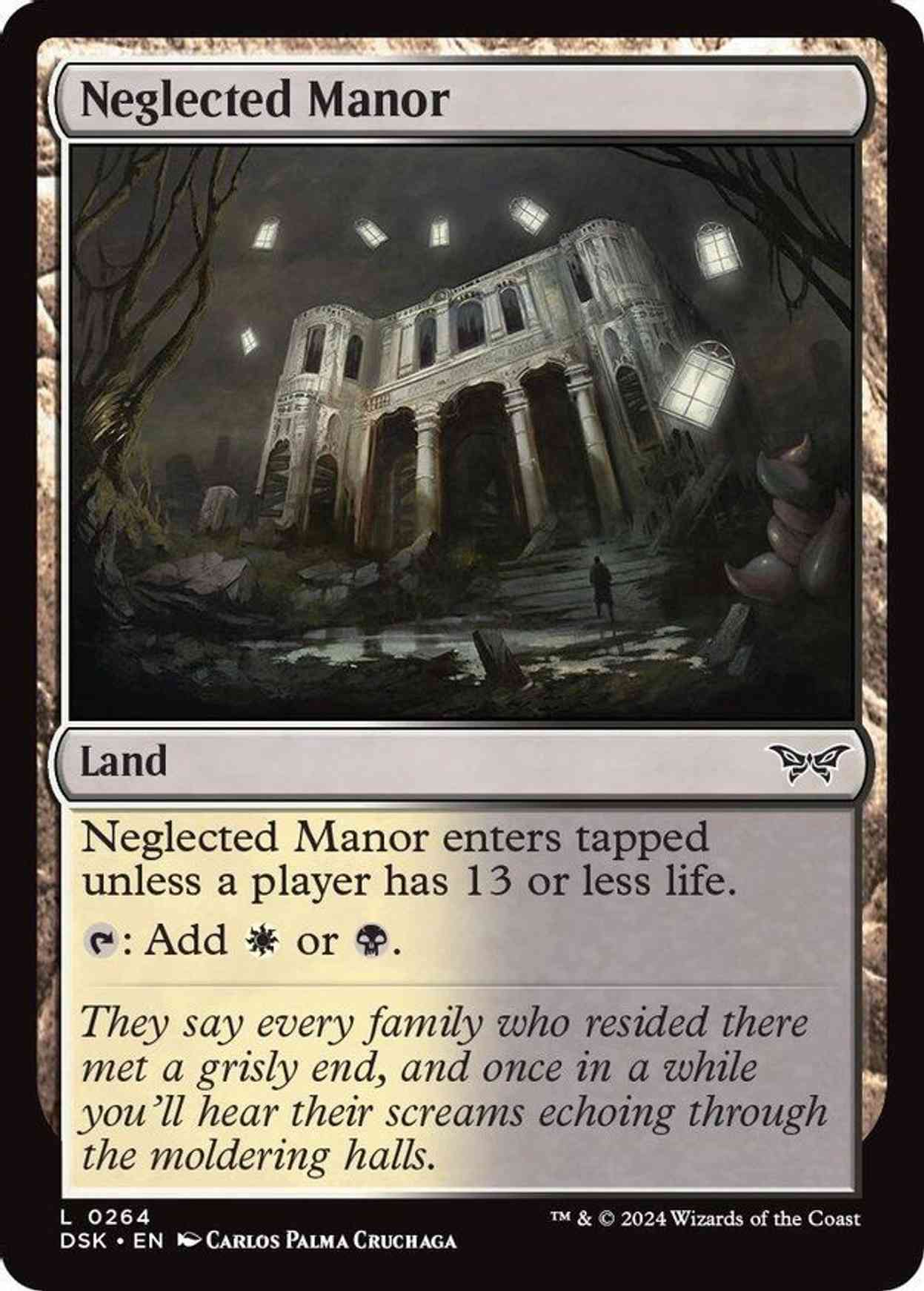 Neglected Manor magic card front