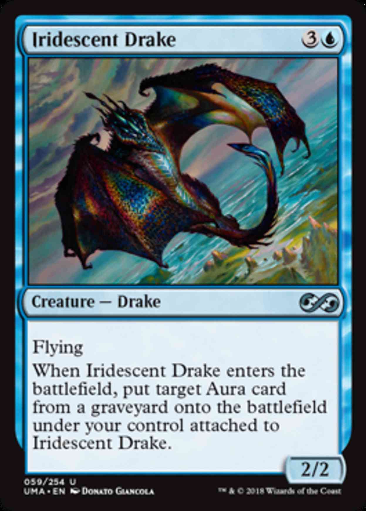 Iridescent Drake magic card front