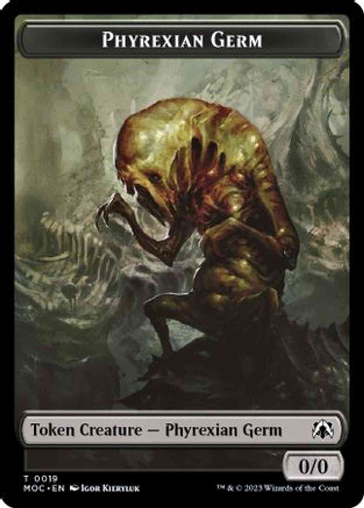 Phyrexian Germ // Myr Double-Sided Token magic card front