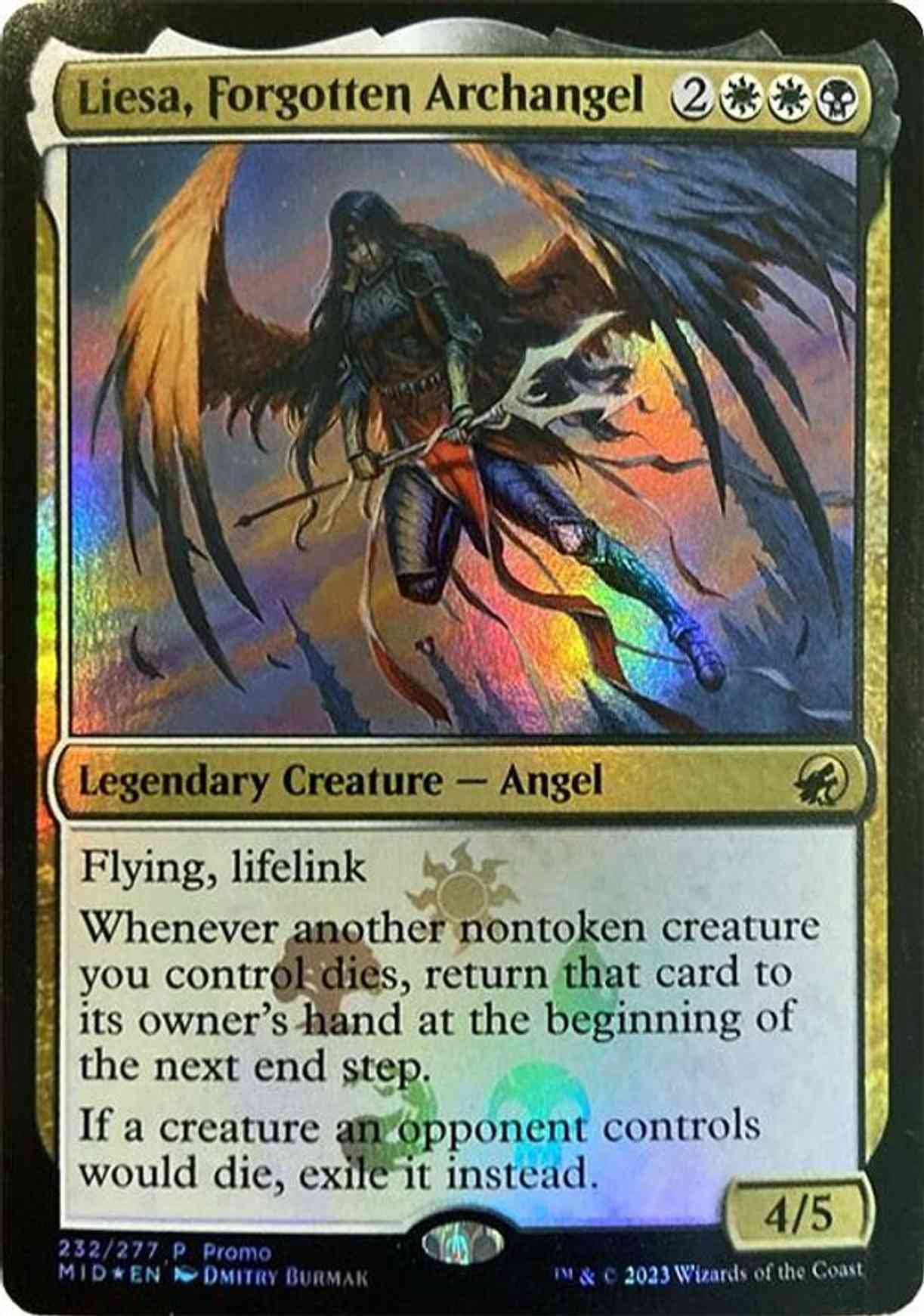 Liesa, Forgotten Archangel magic card front