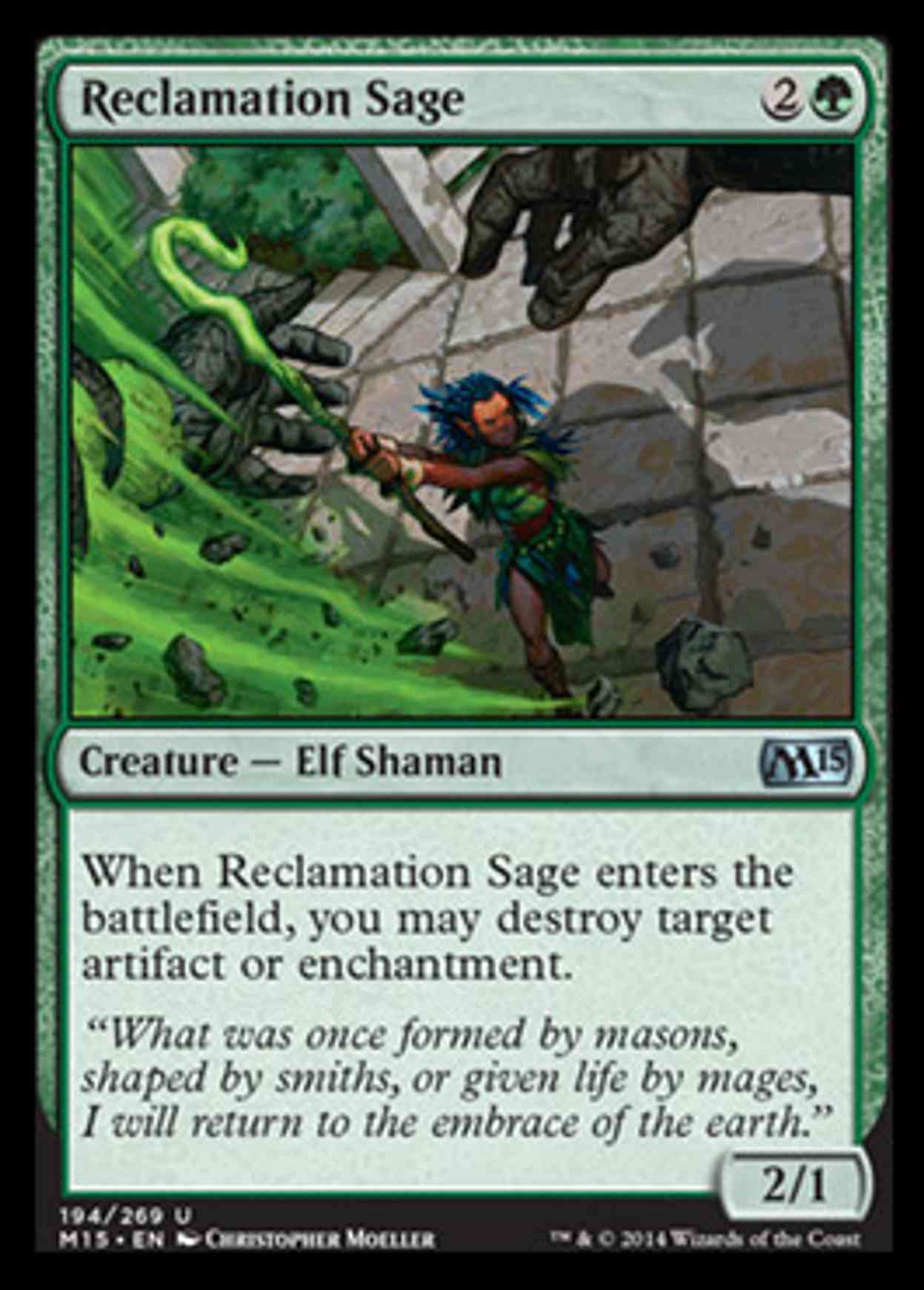 Reclamation Sage magic card front