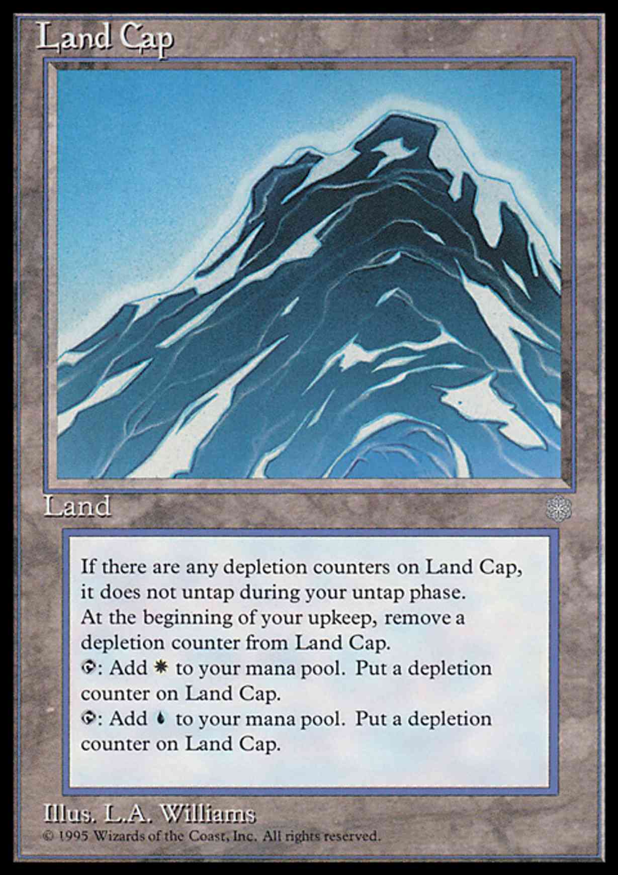 Land Cap magic card front