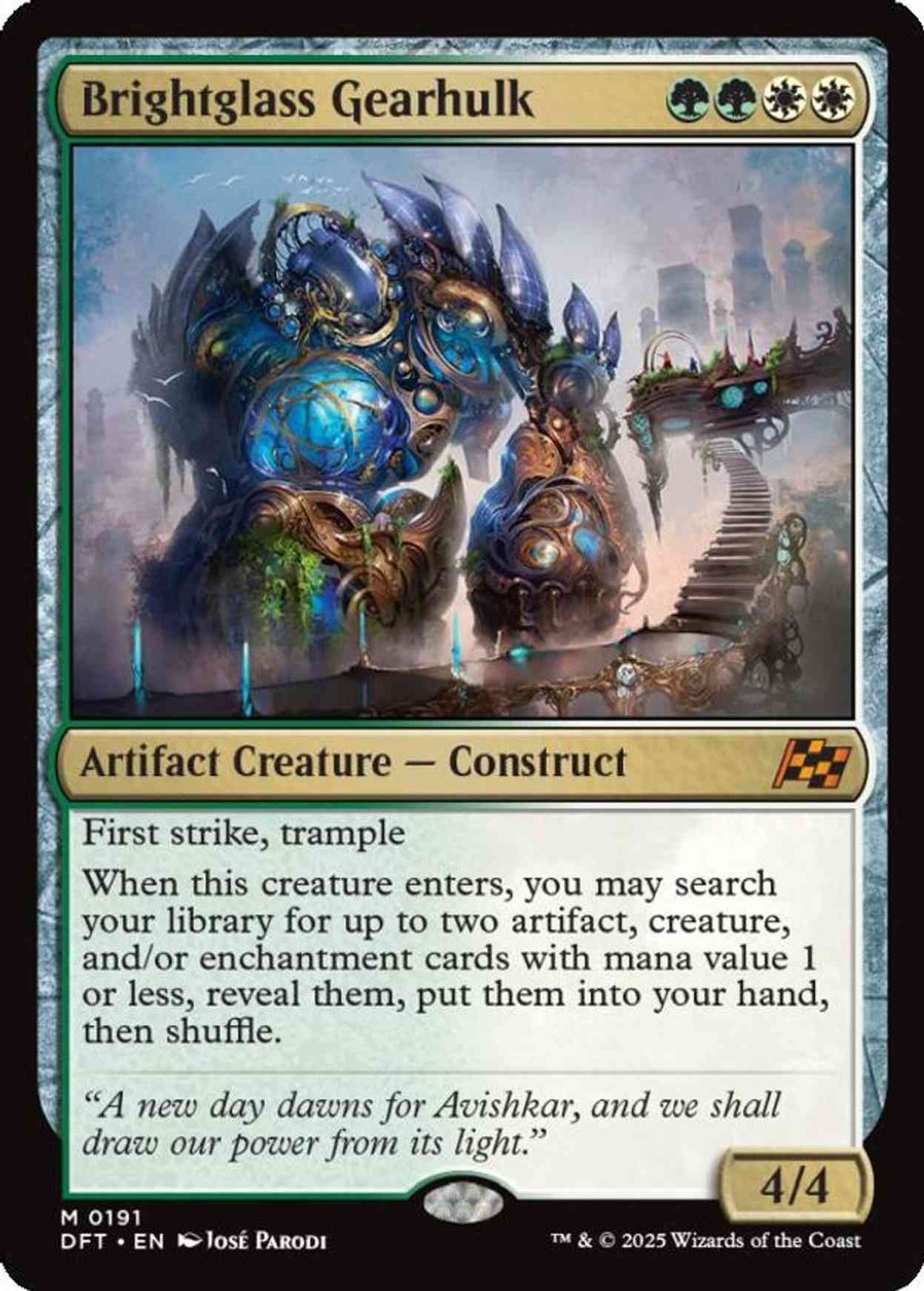 Brightglass Gearhulk magic card front