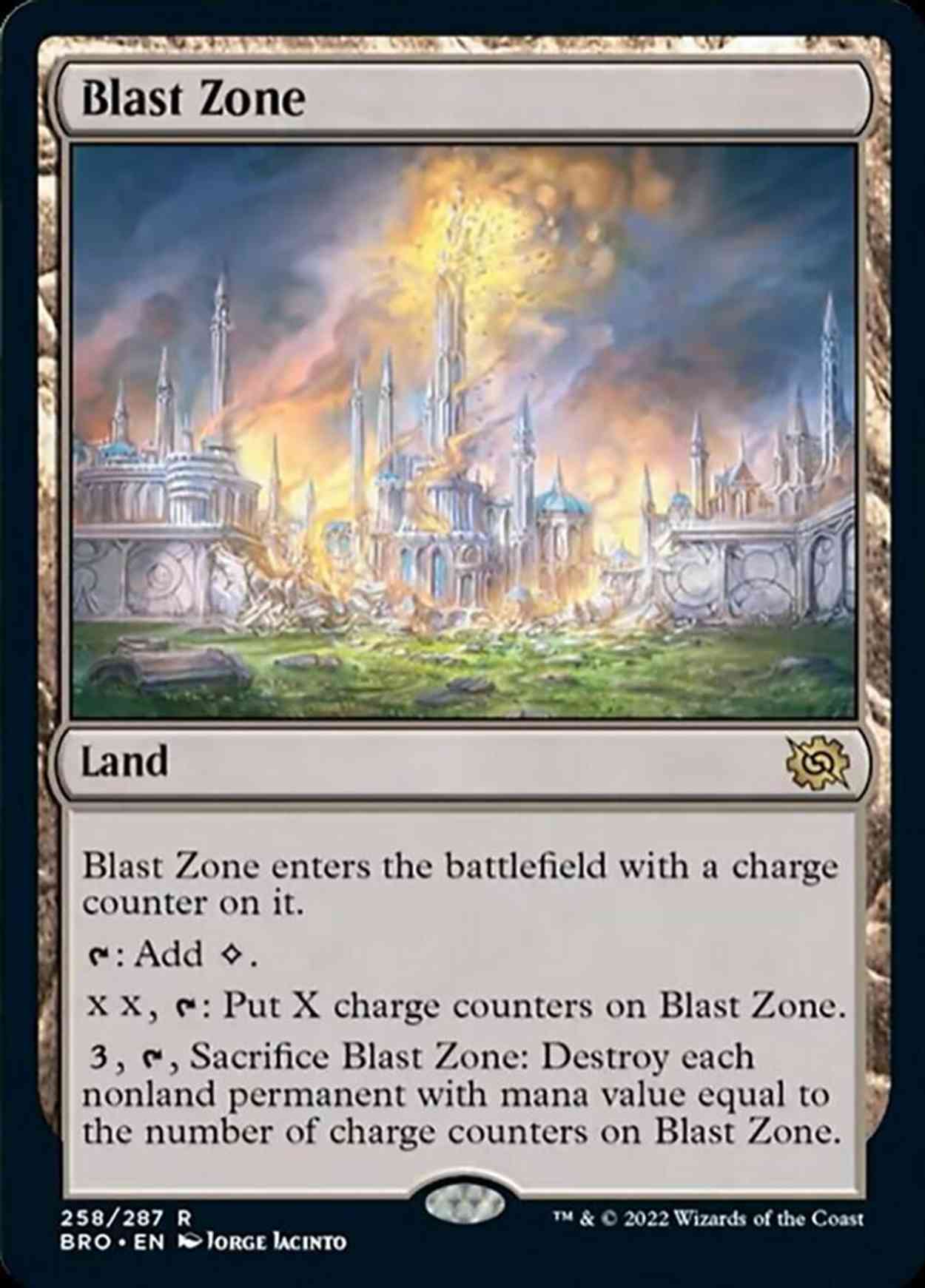 Blast Zone magic card front