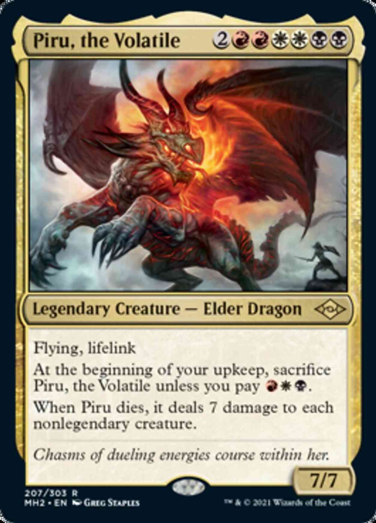 Piru, the Volatile magic card front