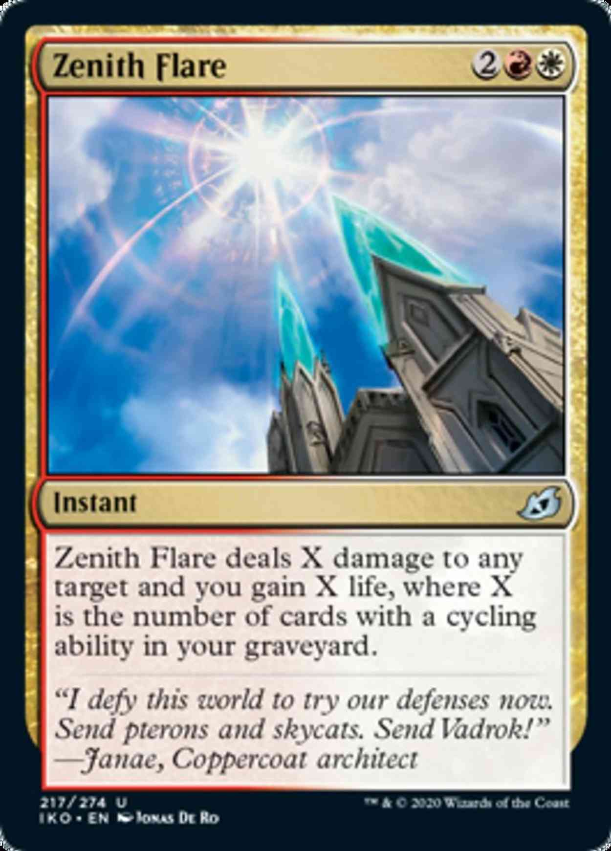 Zenith Flare magic card front