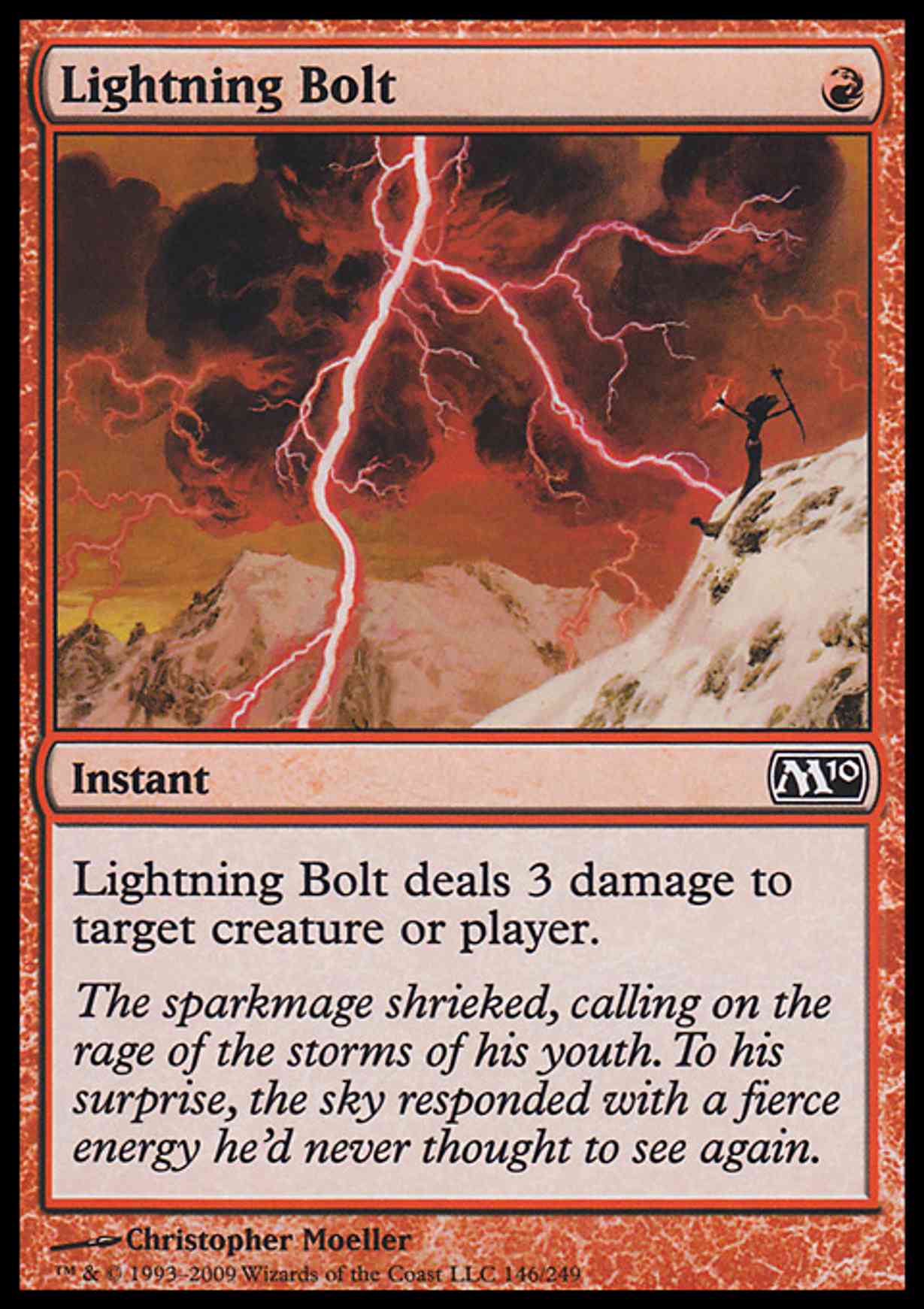 Lightning Bolt magic card front