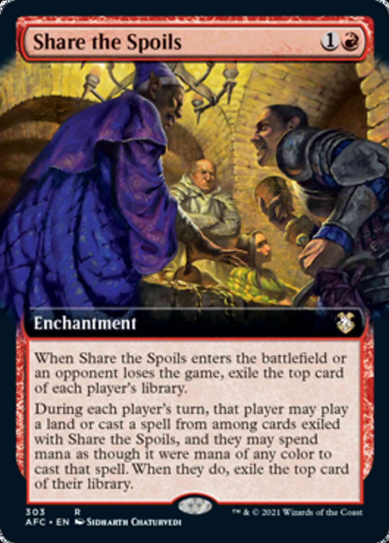 Share the Spoils (Extended Art) magic card front