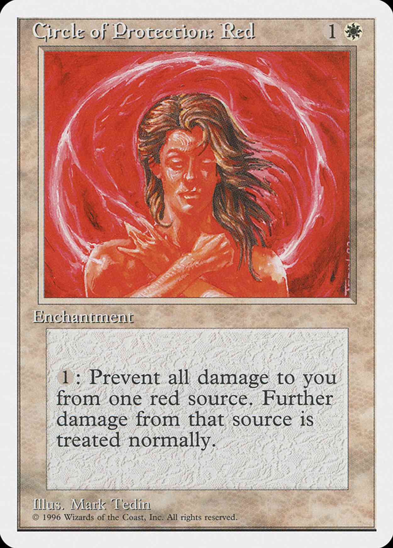 Circle of Protection: Red magic card front