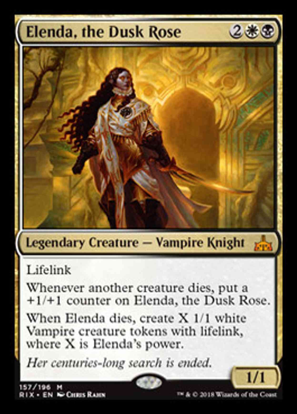 Elenda, the Dusk Rose magic card front