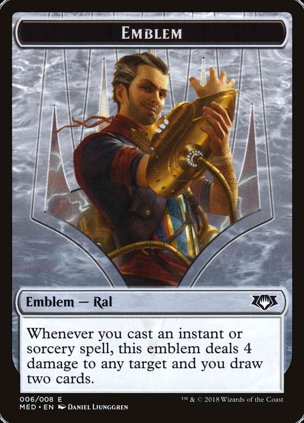 Emblem - Ral, Izzet Viceroy magic card front