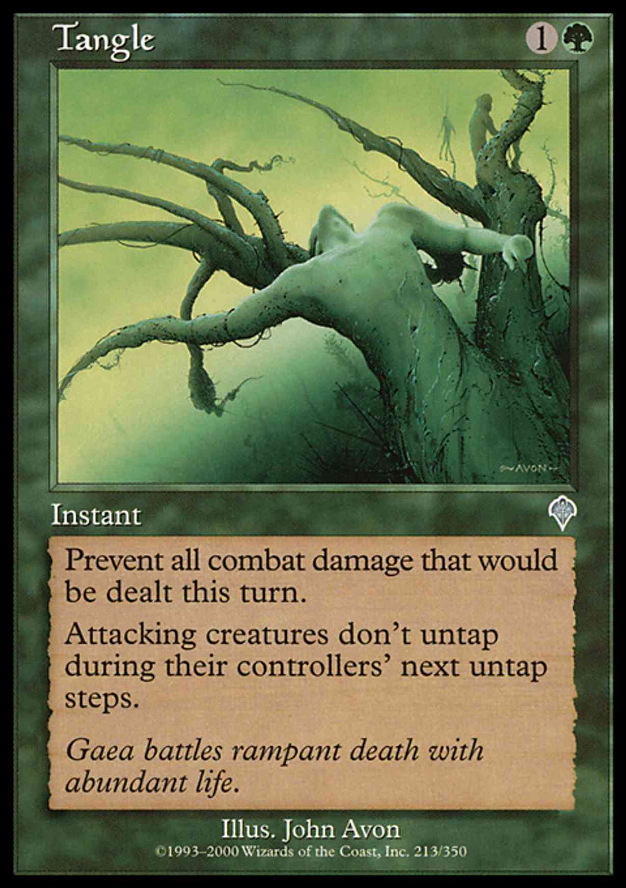 Tangle magic card front