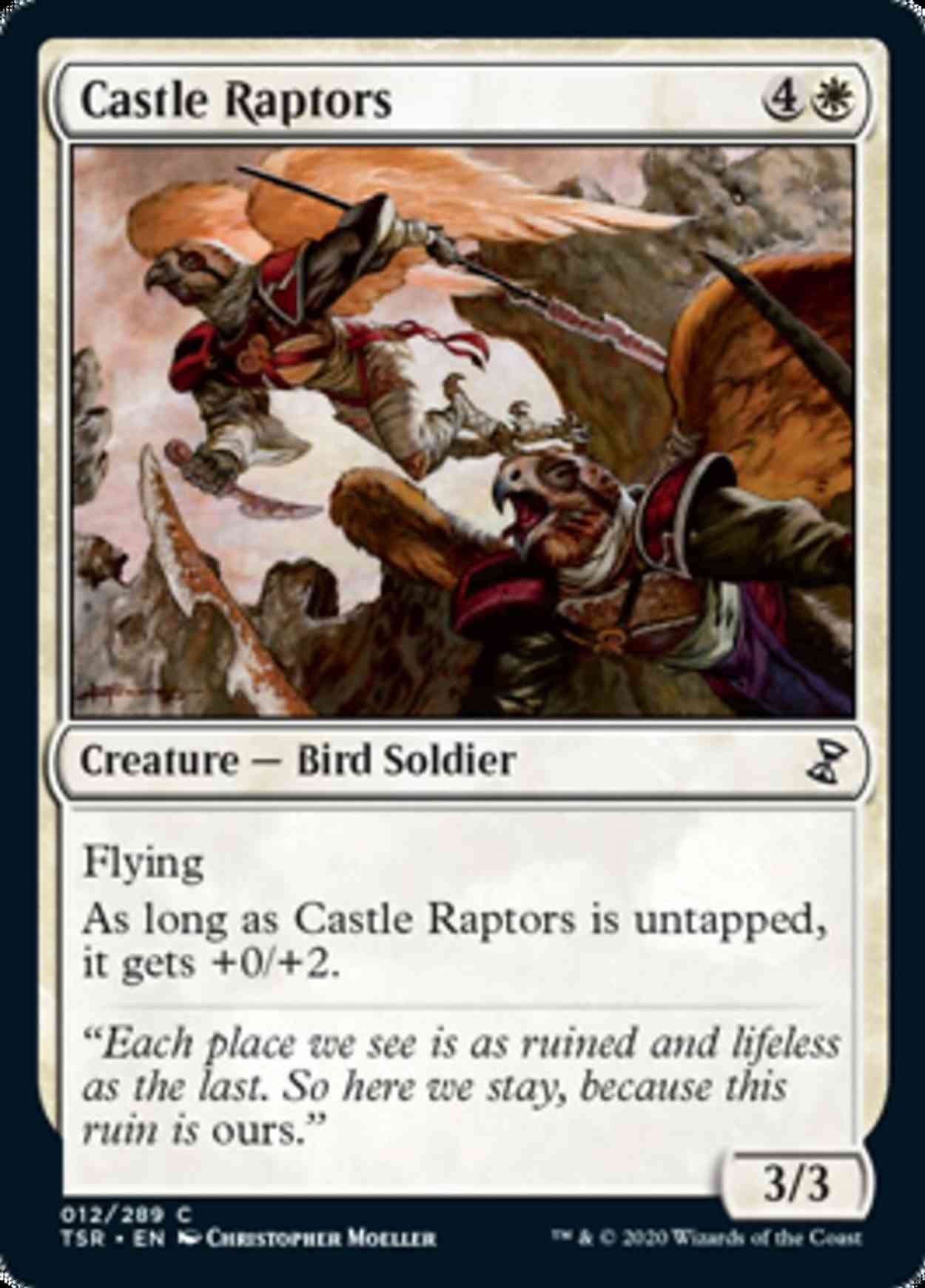 Castle Raptors magic card front