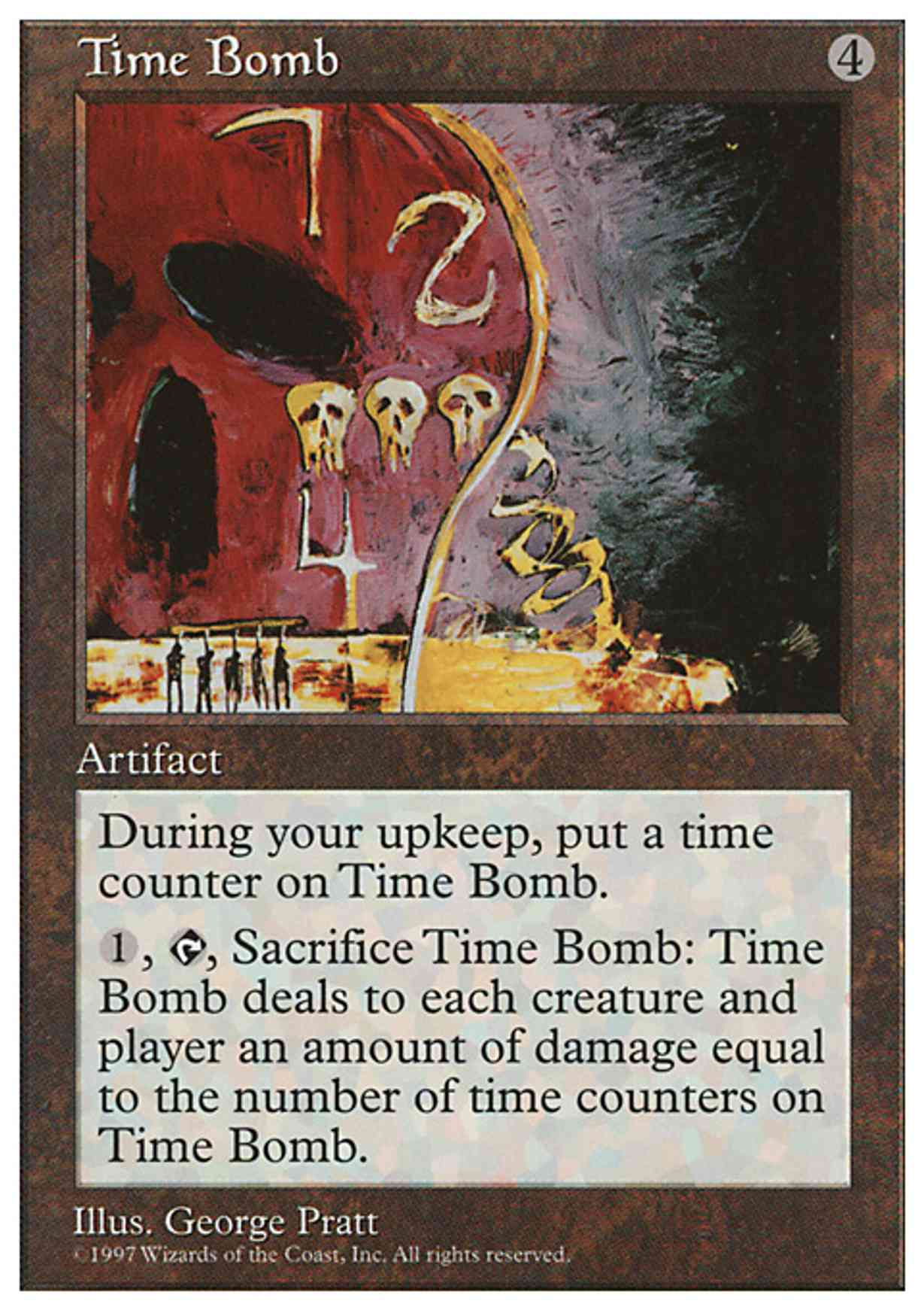 Time Bomb magic card front