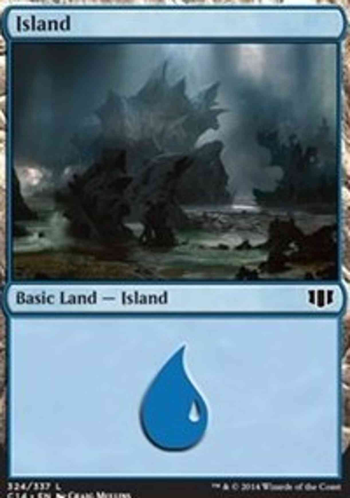 Island (324) magic card front