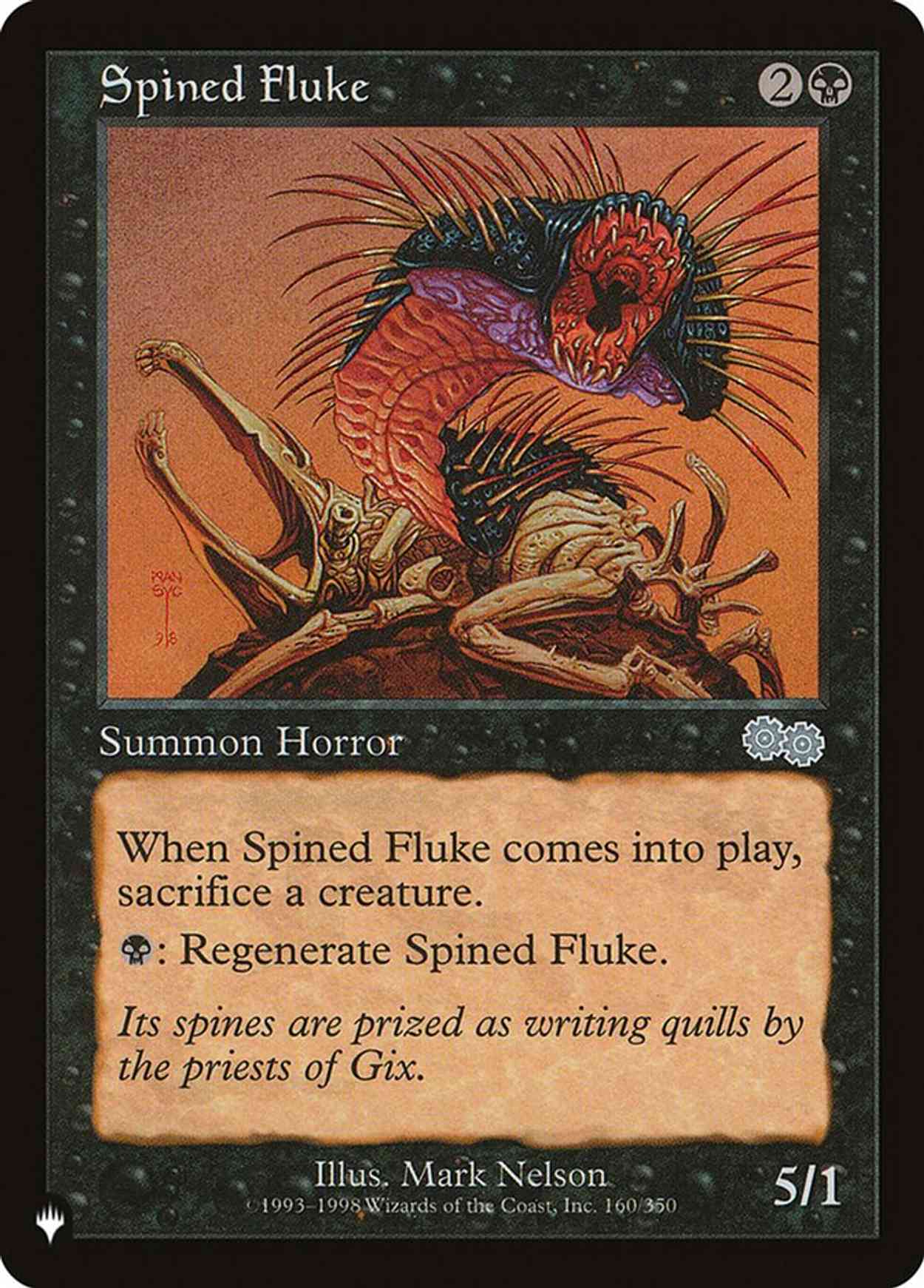 Spined Fluke magic card front