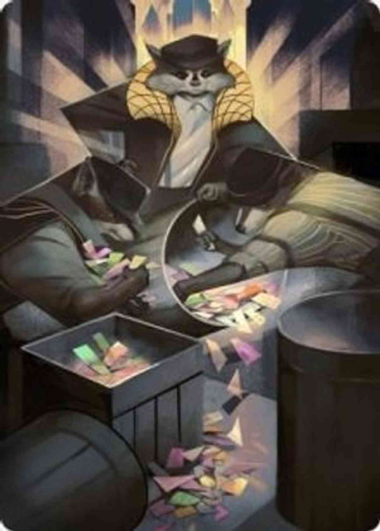 Masked Bandits Art Card magic card front
