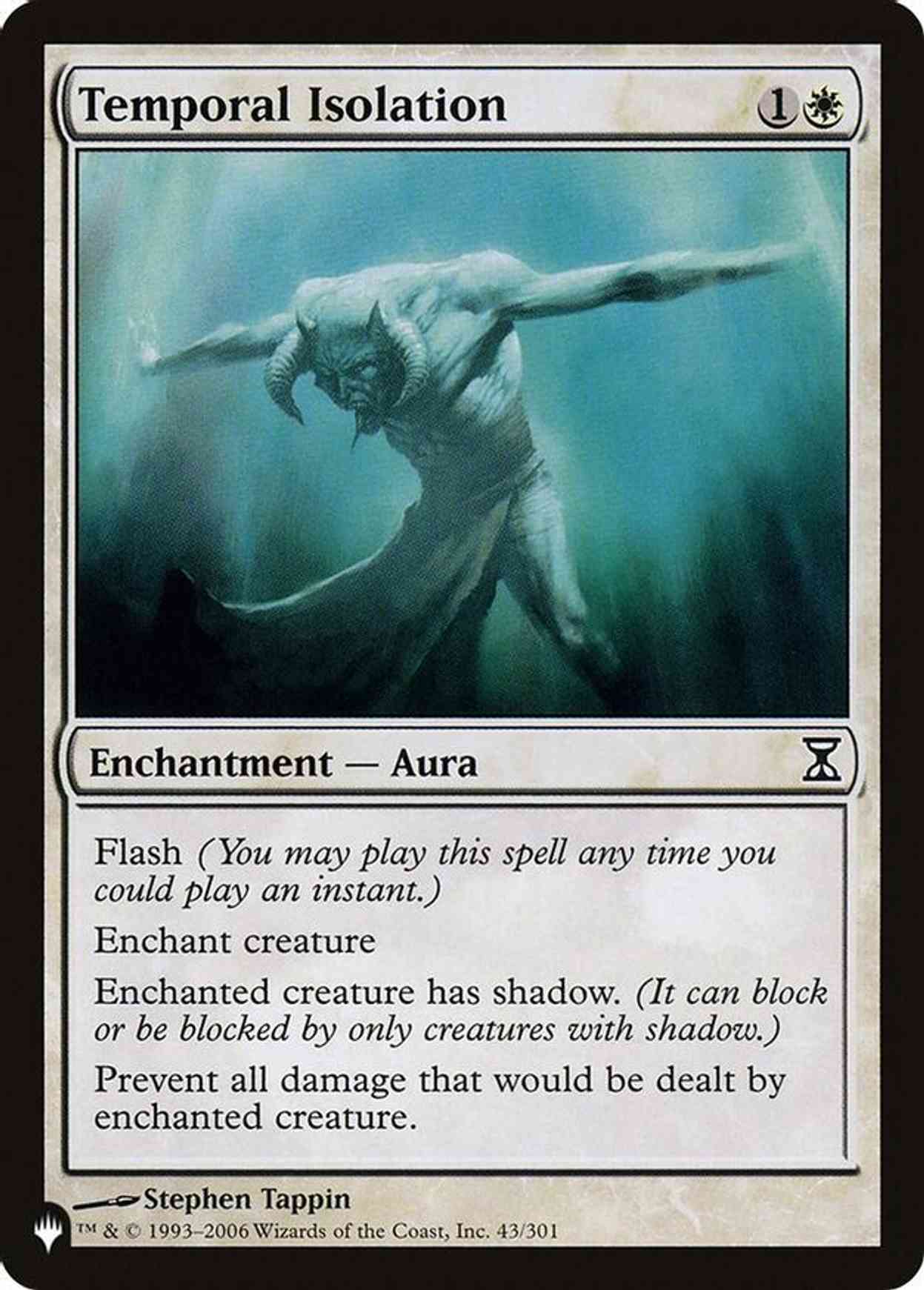 Temporal Isolation magic card front