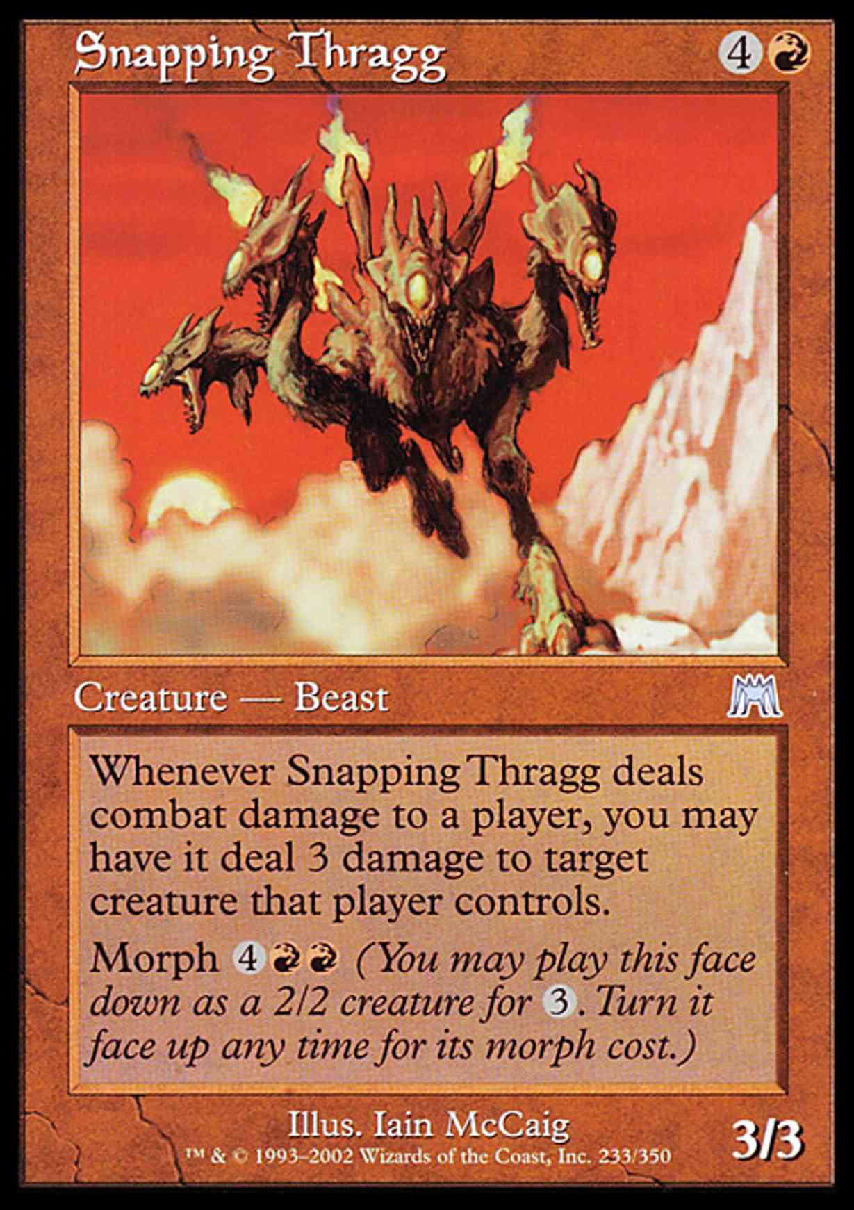 Snapping Thragg magic card front