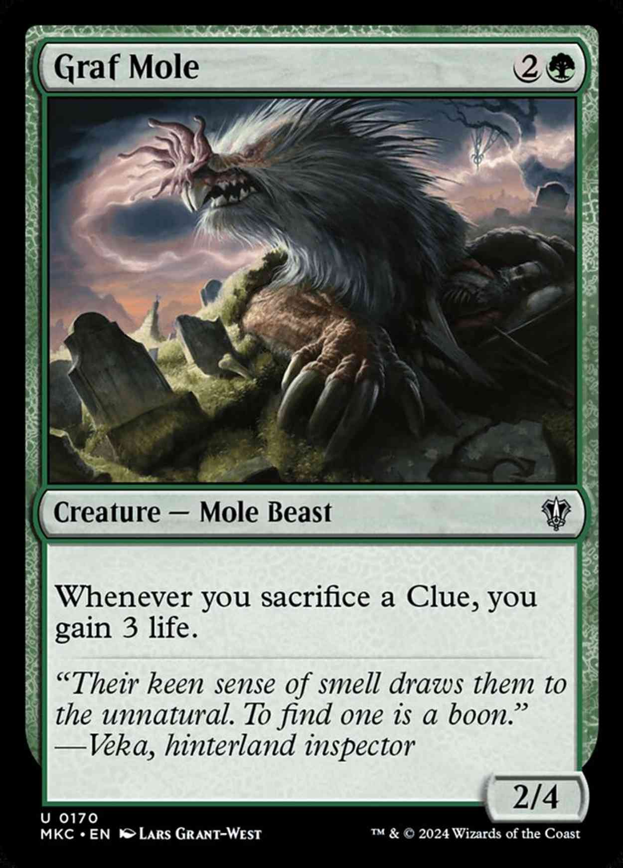Graf Mole magic card front