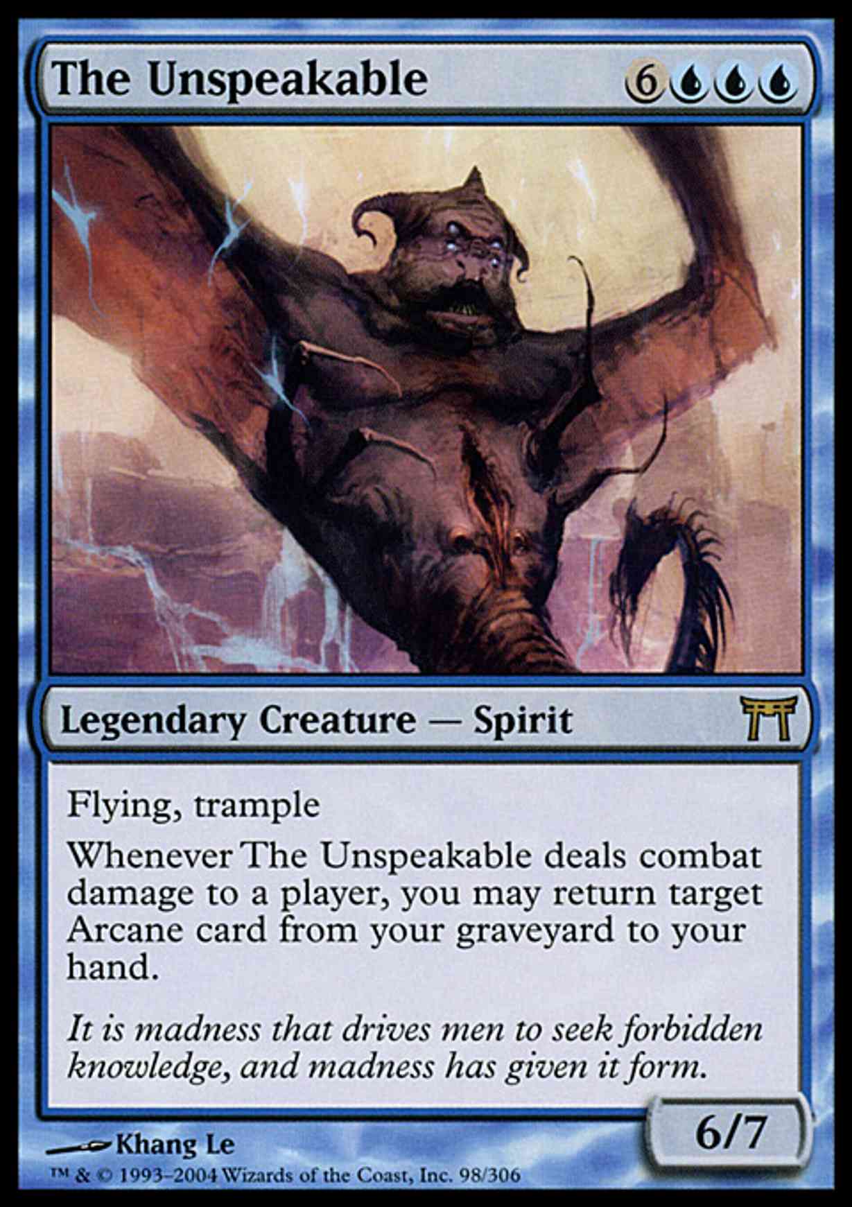 The Unspeakable magic card front