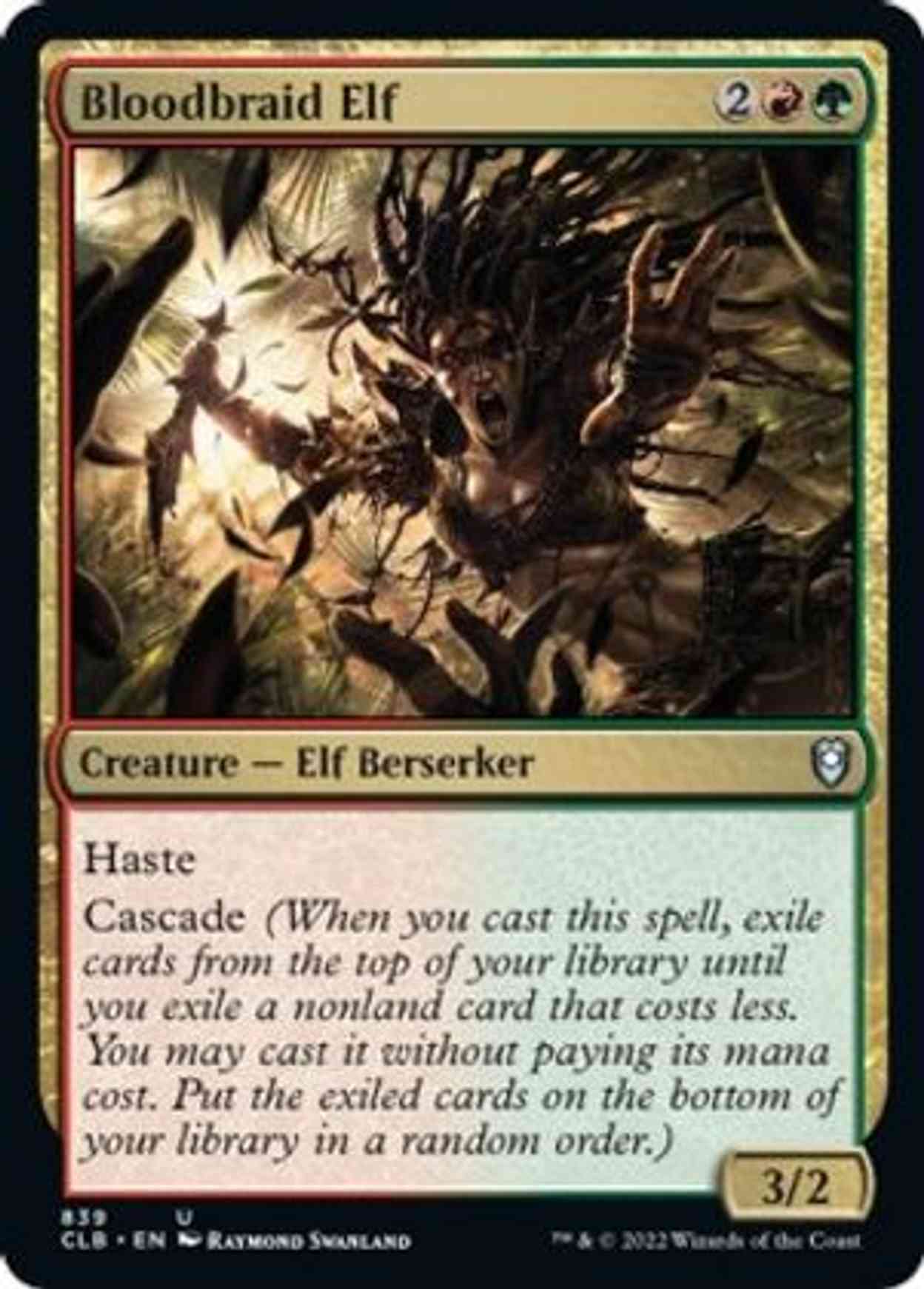 Bloodbraid Elf magic card front