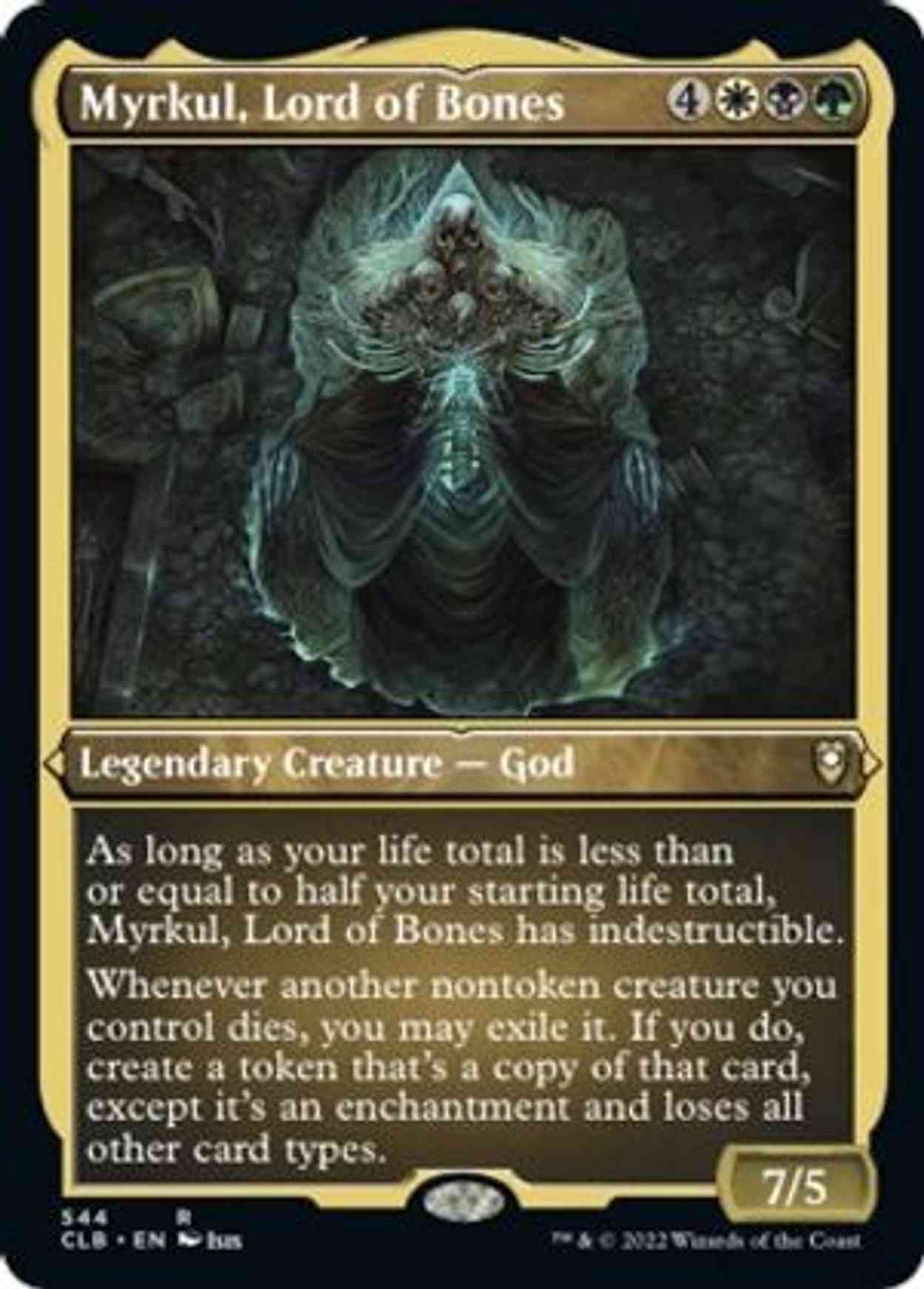 Myrkul, Lord of Bones (Foil Etched) magic card front
