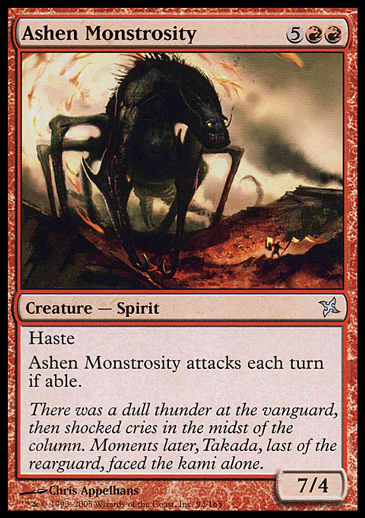 Ashen Monstrosity magic card front